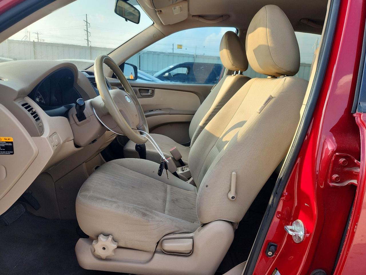 2009 Kia Sportage Lx Red vin: KNDJF724597579485