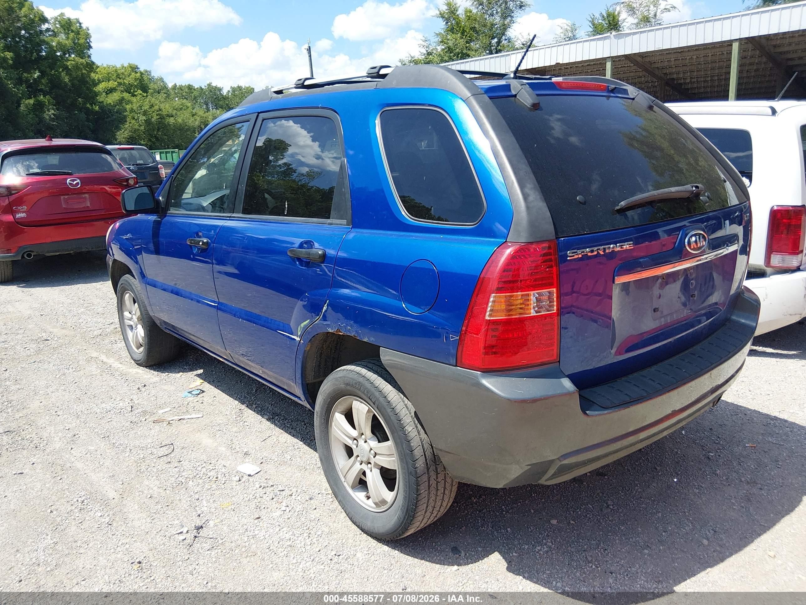 2007 Kia Sportage Lx Blue vin: KNDJF724677304916