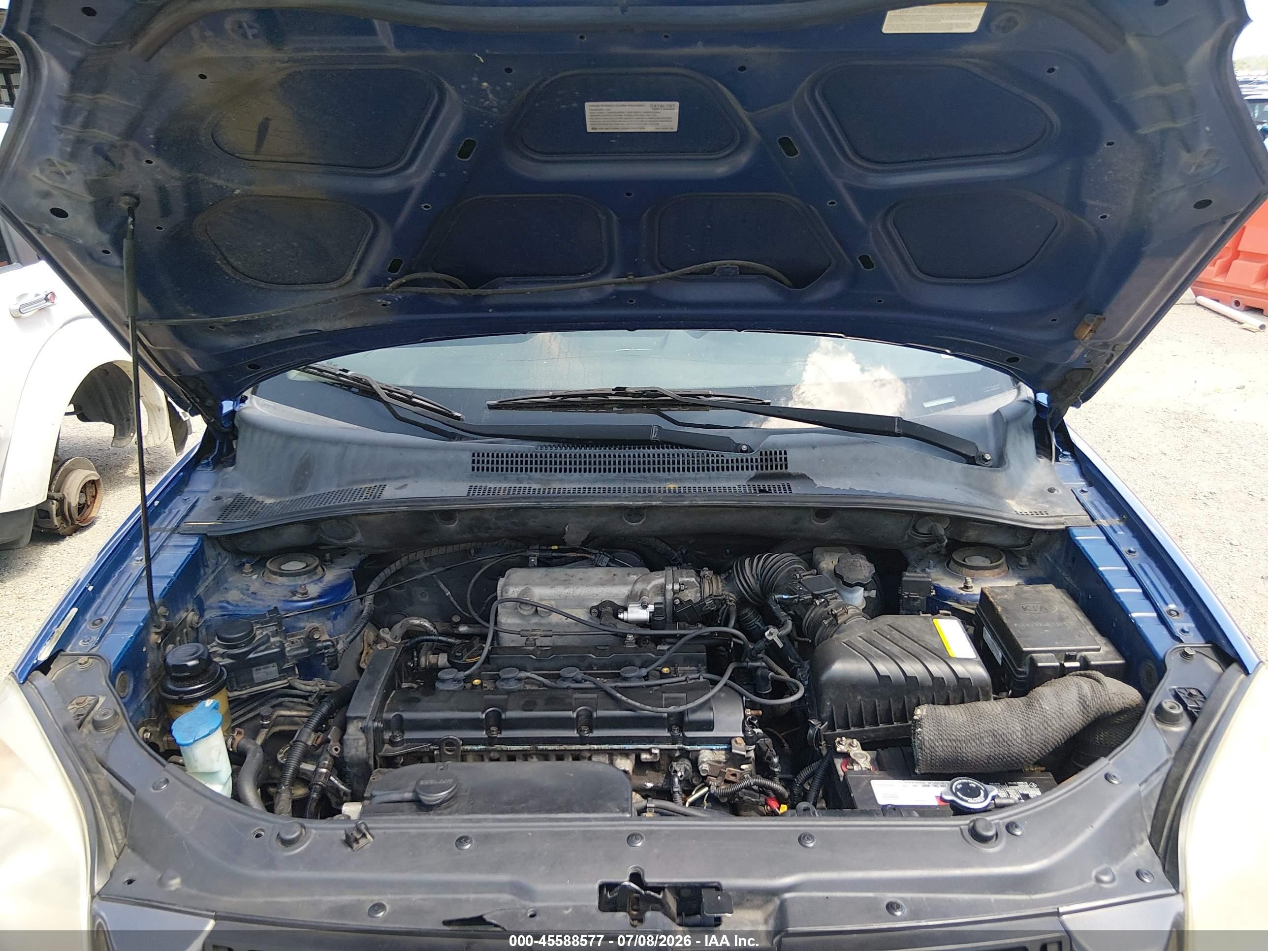 2007 Kia Sportage Lx Blue vin: KNDJF724677304916