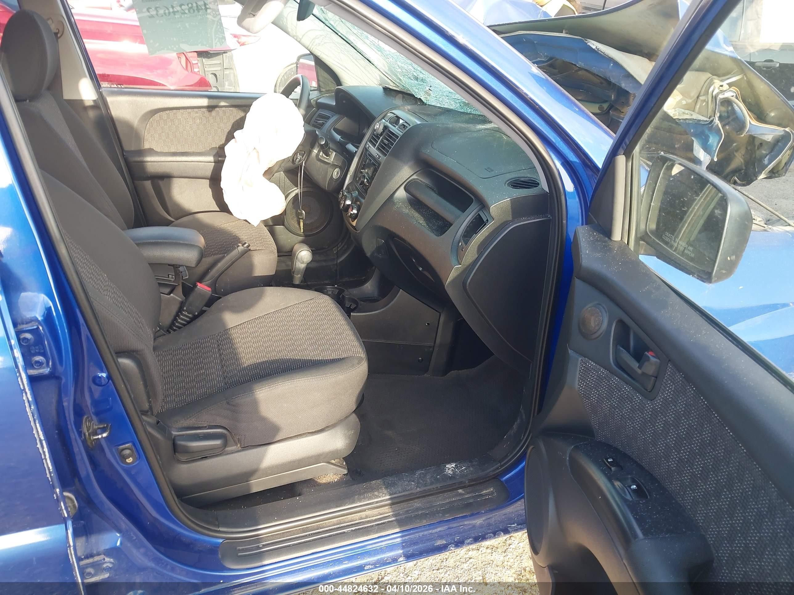 2007 Kia Sportage Lx Blue vin: KNDJF724677322686