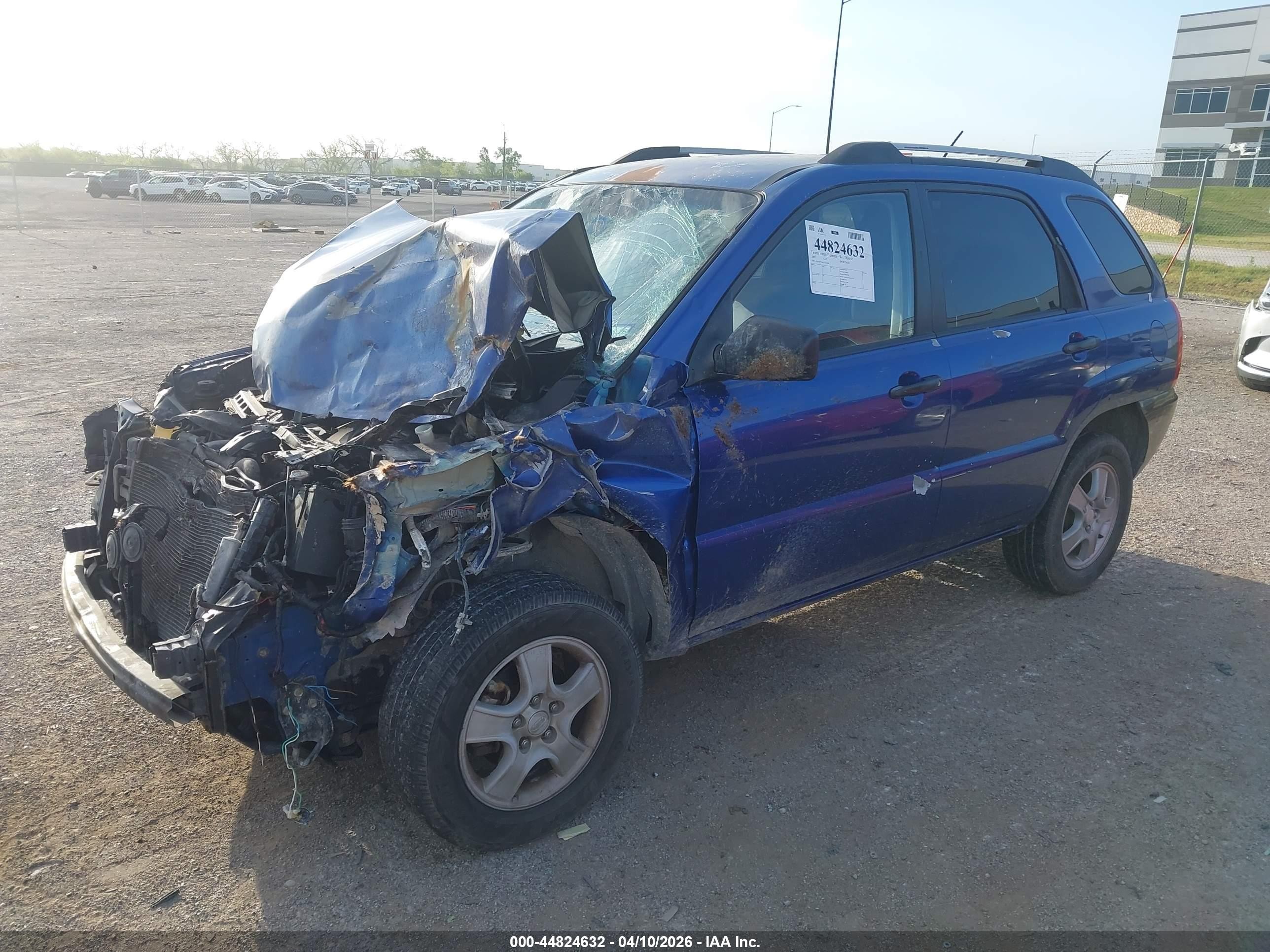 2007 Kia Sportage Lx Blue vin: KNDJF724677322686