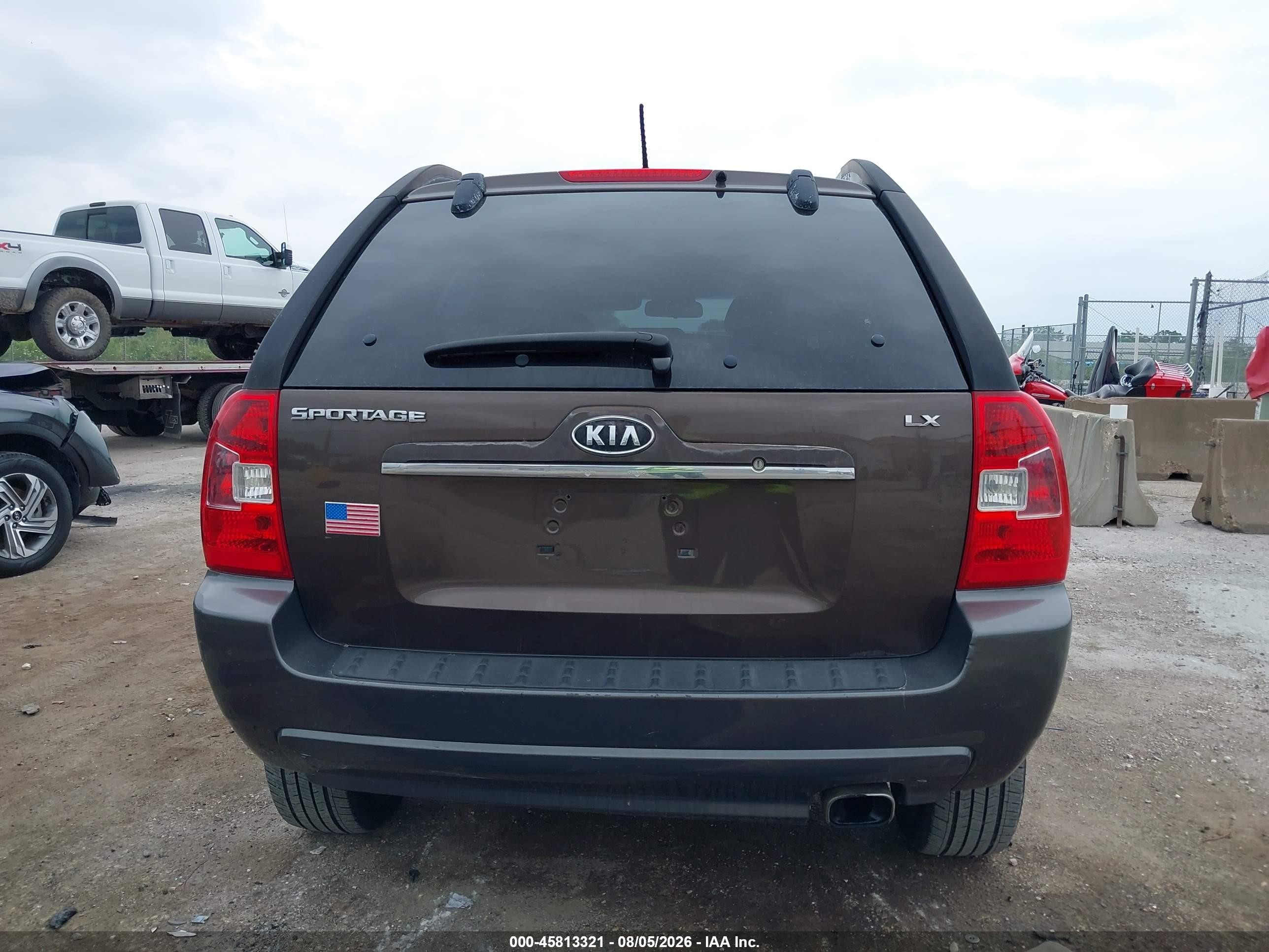 2007 Kia Sportage Lx Brown vin: KNDJF724677400500