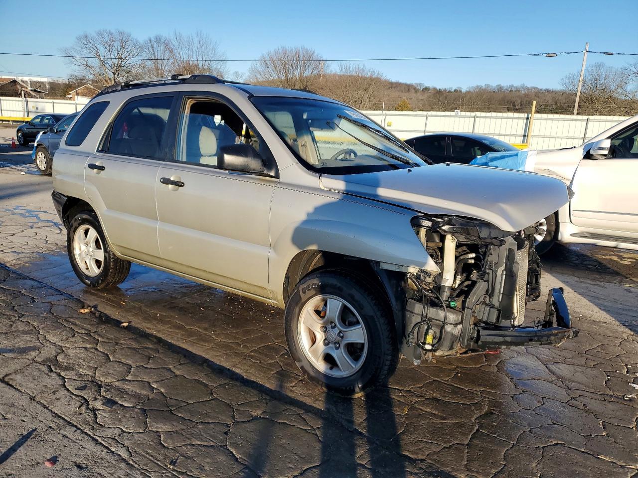 2007 Kia Sportage Lx Silver vin: KNDJF724677426420