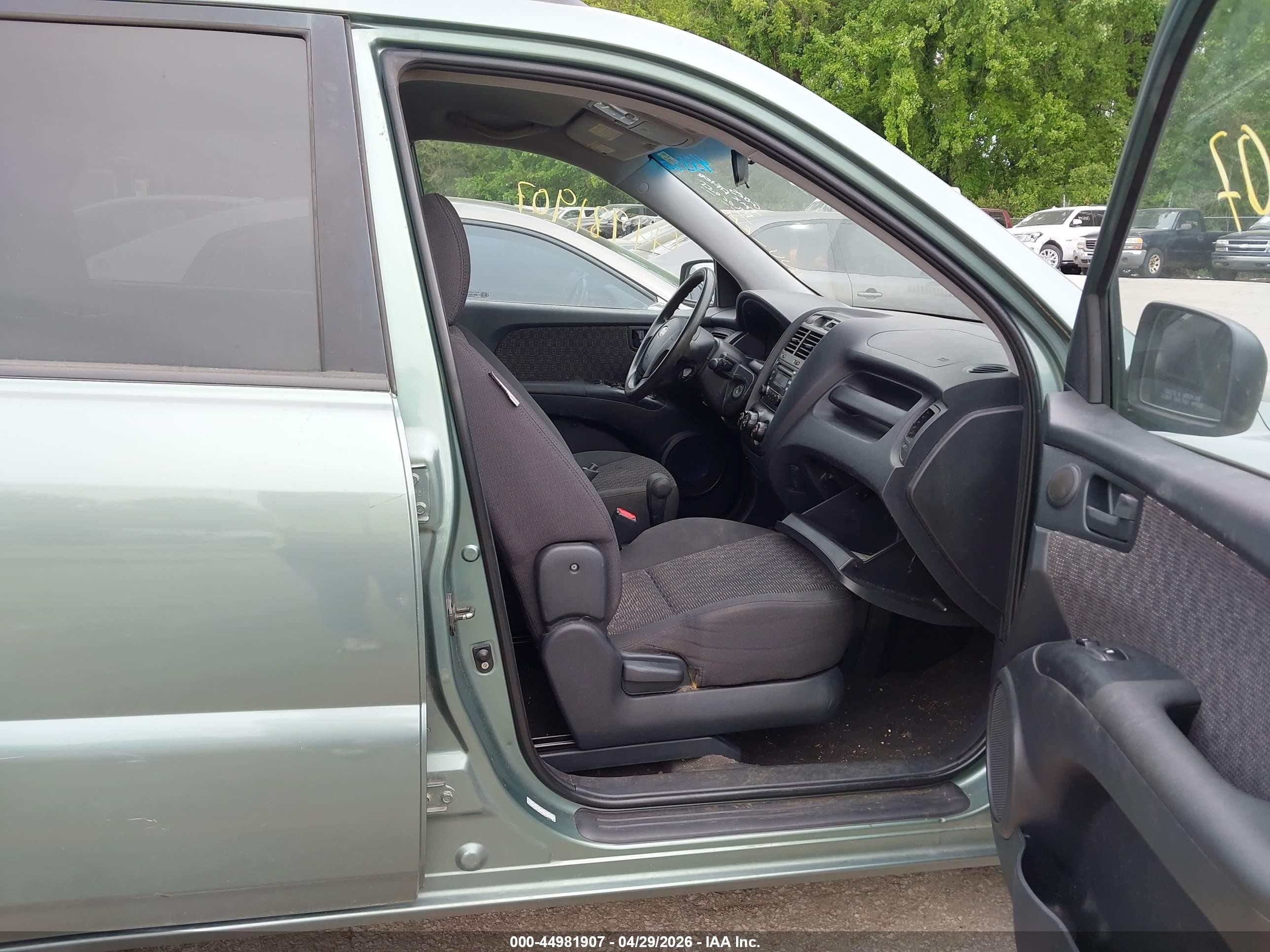 2007 Kia Sportage Lx Green vin: KNDJF724677433481