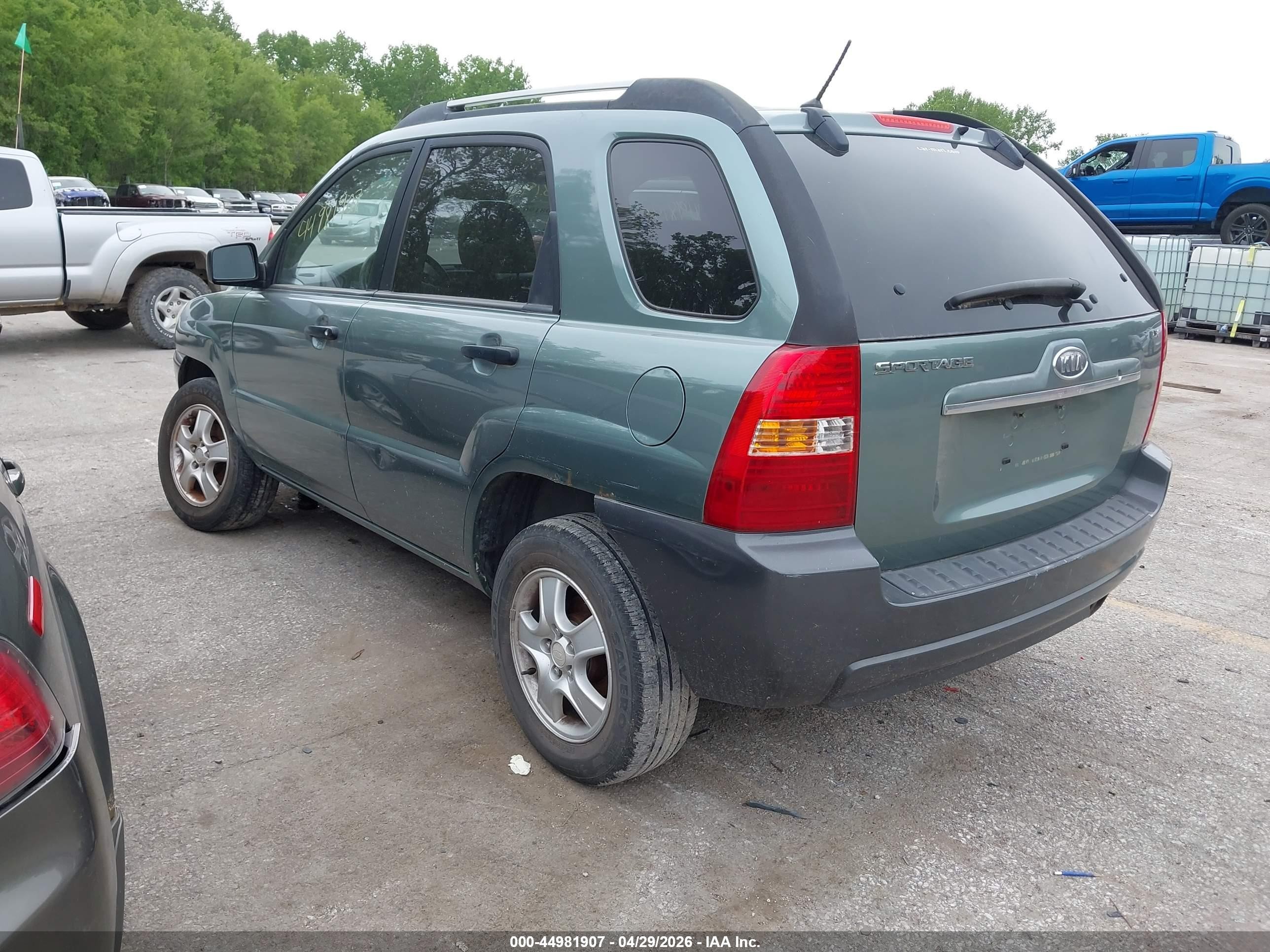 2007 Kia Sportage Lx Green vin: KNDJF724677433481