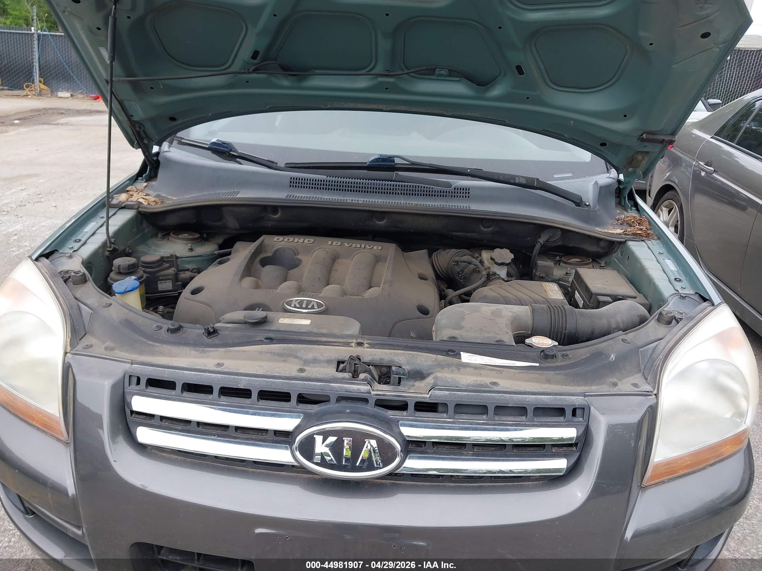 2007 Kia Sportage Lx Green vin: KNDJF724677433481