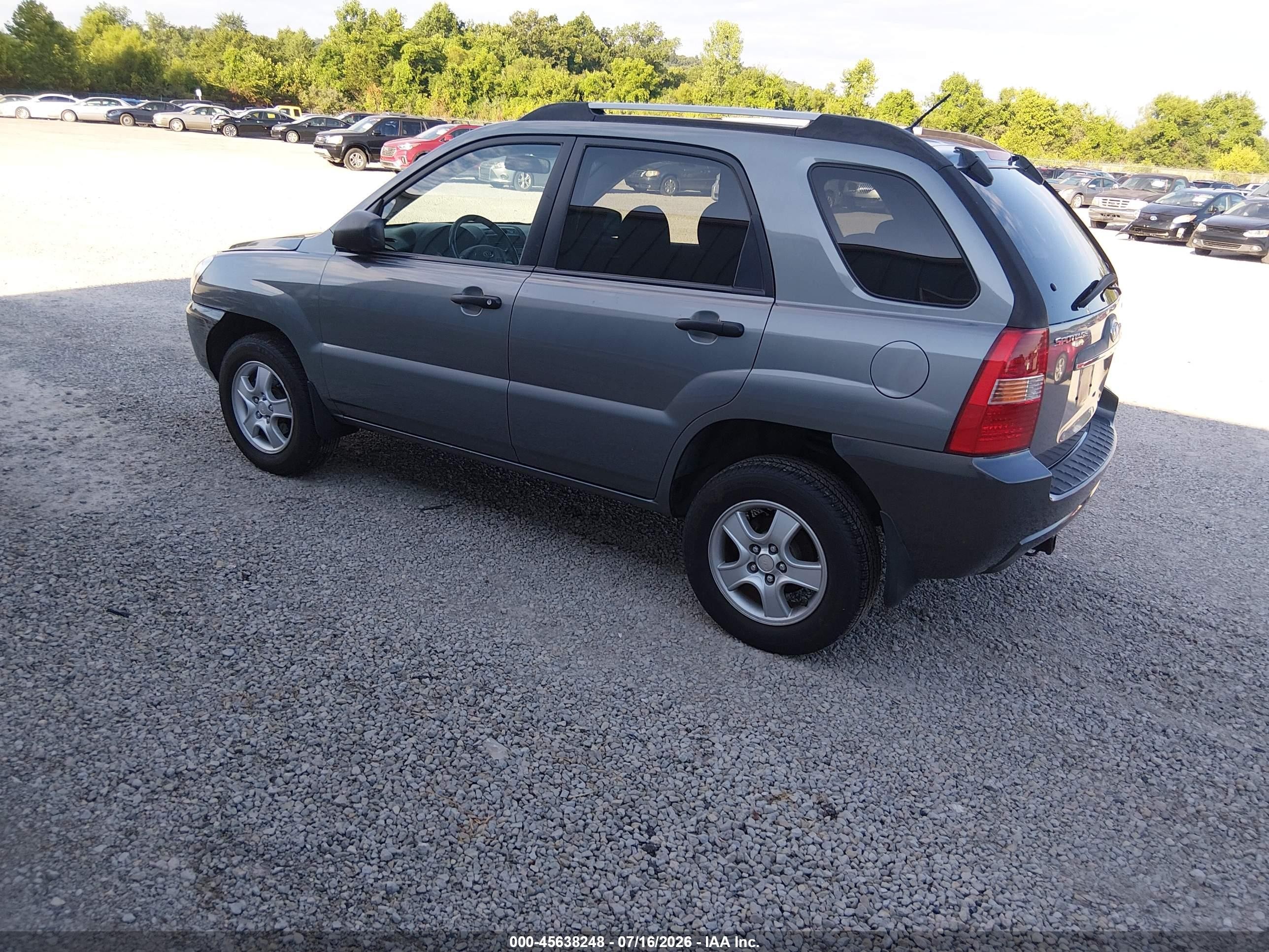 2007 Kia Sportage Lx Green vin: KNDJF724677445792
