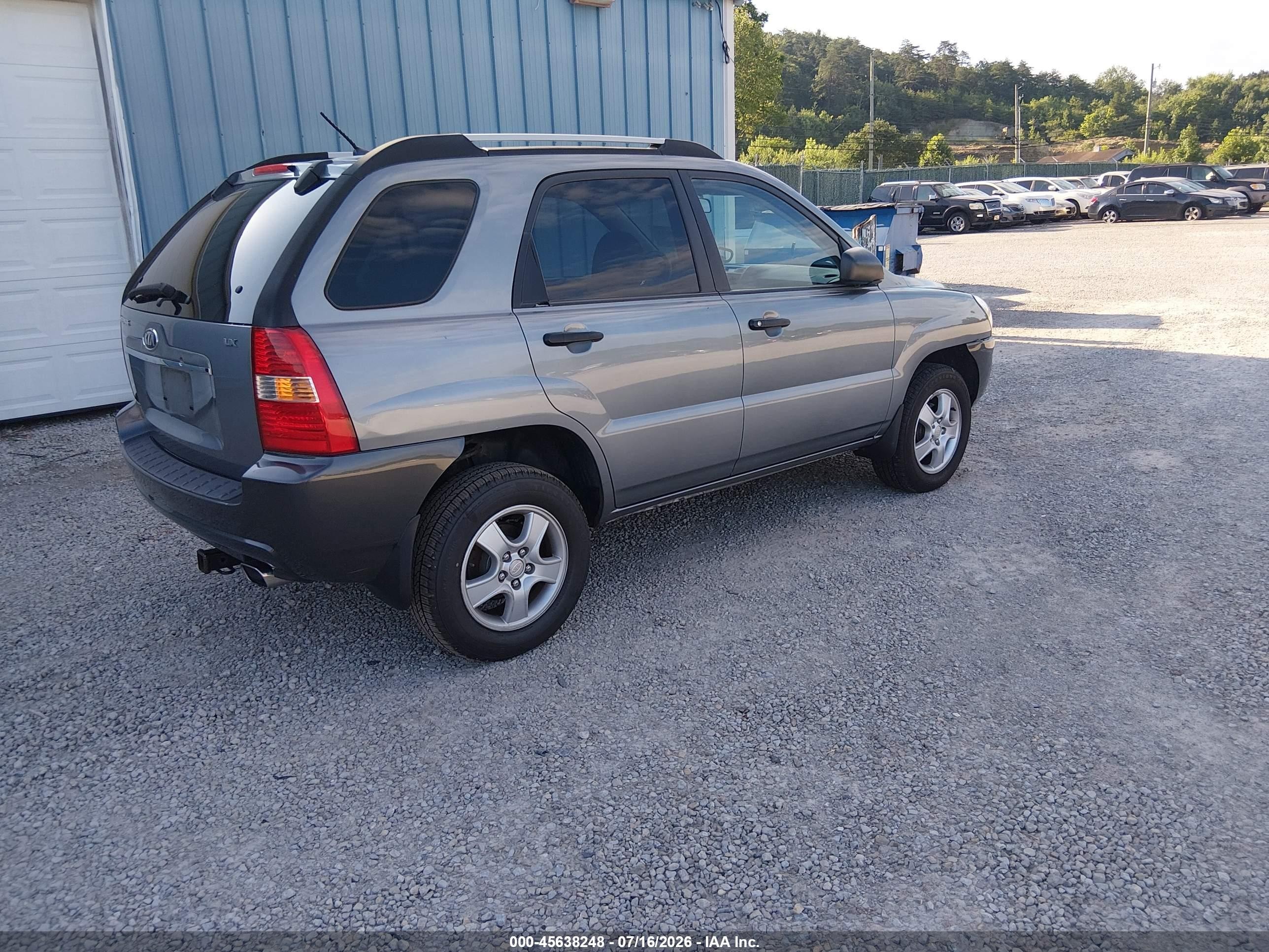 2007 Kia Sportage Lx Green vin: KNDJF724677445792
