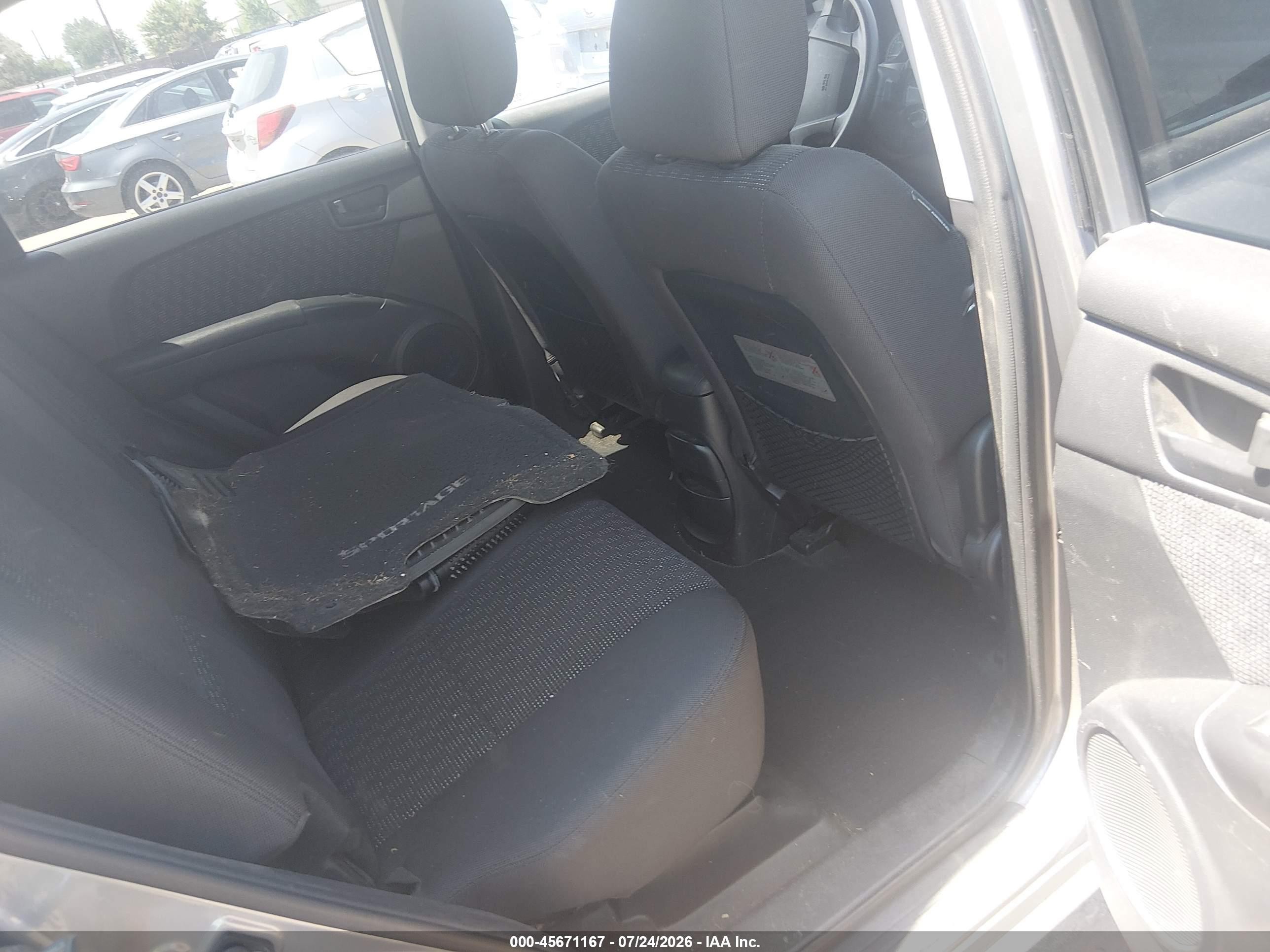 2008 Kia Sportage Lx Gray vin: KNDJF724687503837