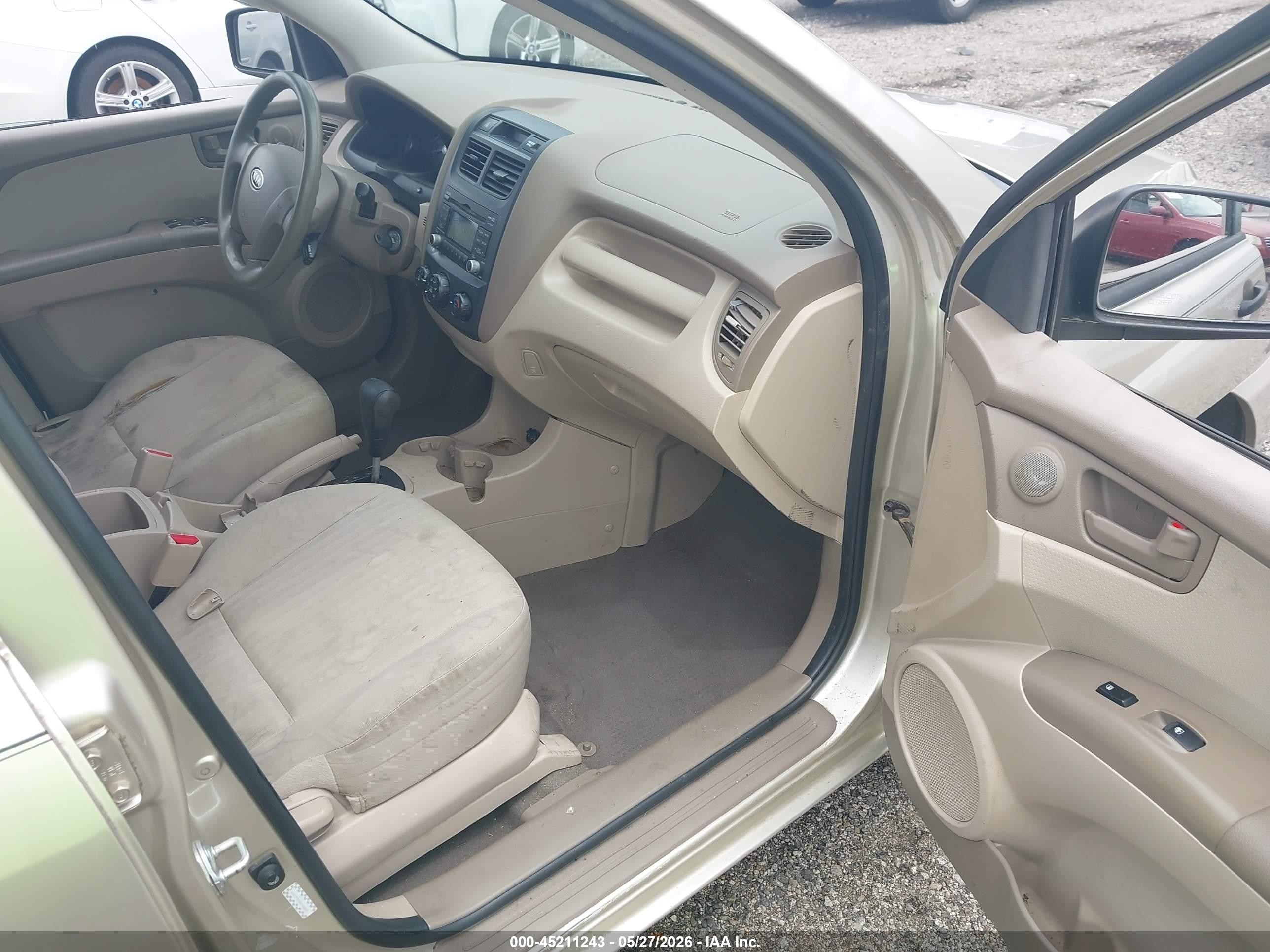 2009 Kia Sportage Lx Tan vin: KNDJF724697599907