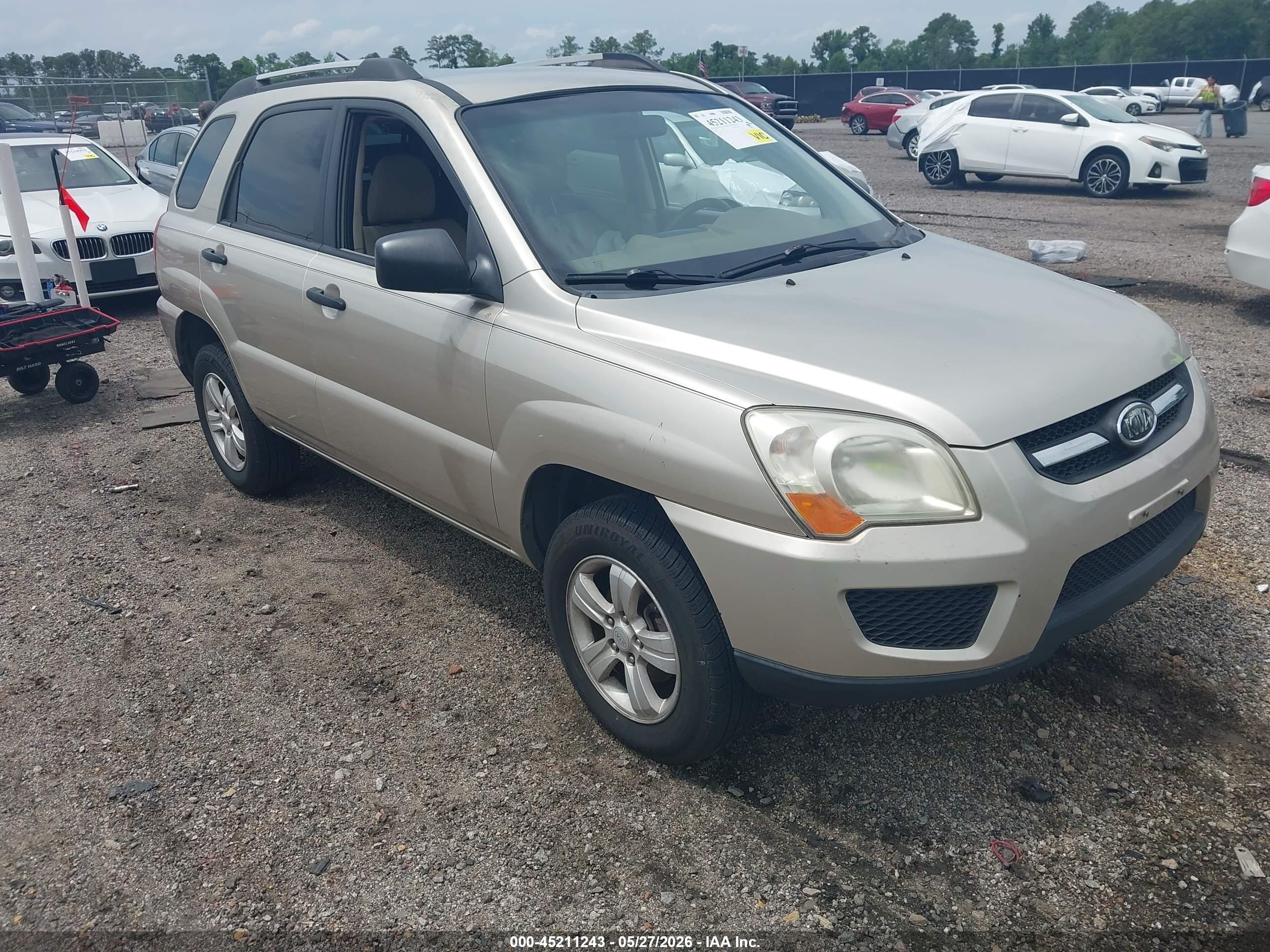 2009 Kia Sportage Lx Желто-коричневый vin: KNDJF724697599907