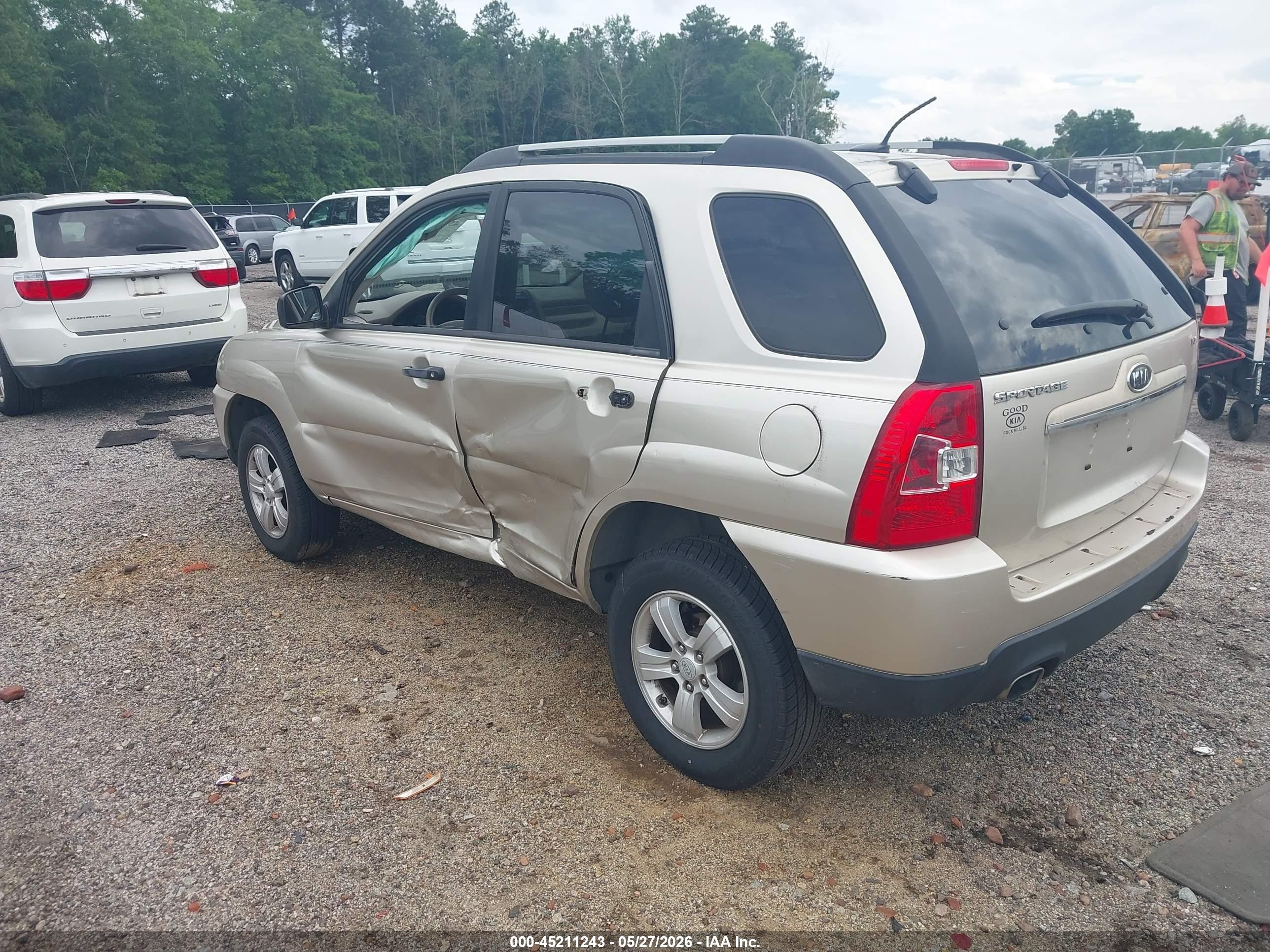2009 Kia Sportage Lx Tan vin: KNDJF724697599907