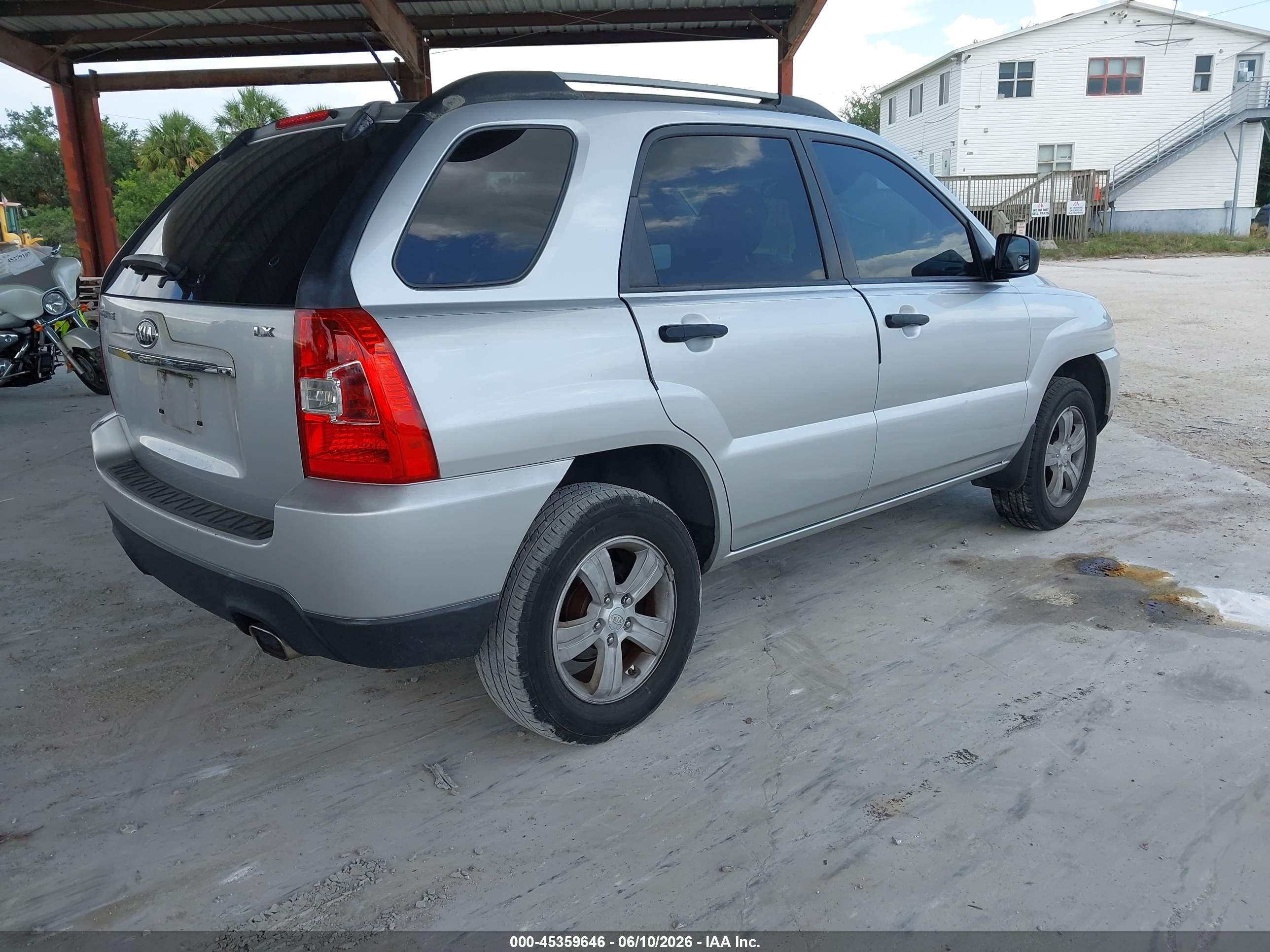 2009 Kia Sportage Lx Серебряный vin: KNDJF724697601557