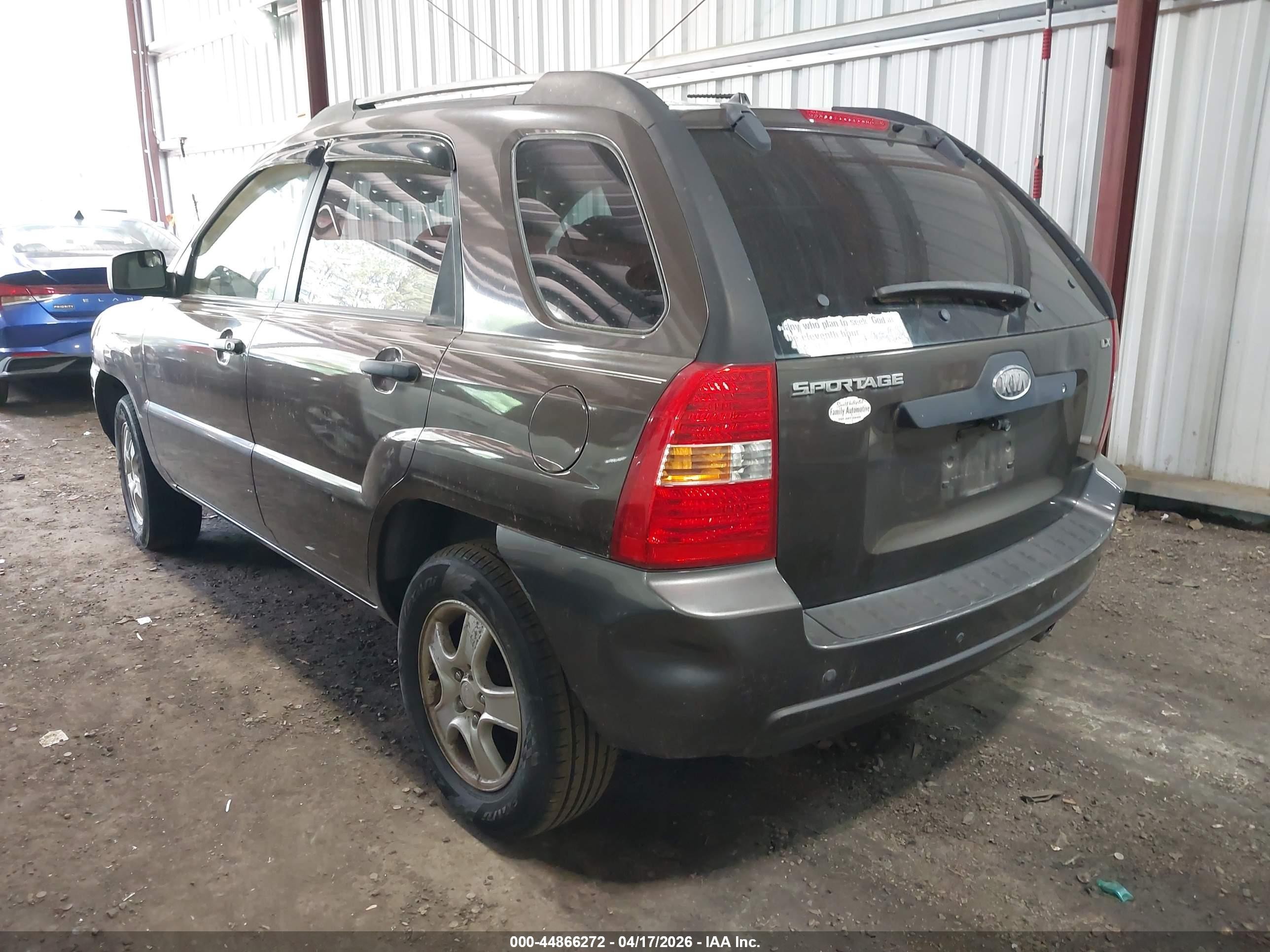2006 Kia Sportage Lx Brown vin: KNDJF724767180489