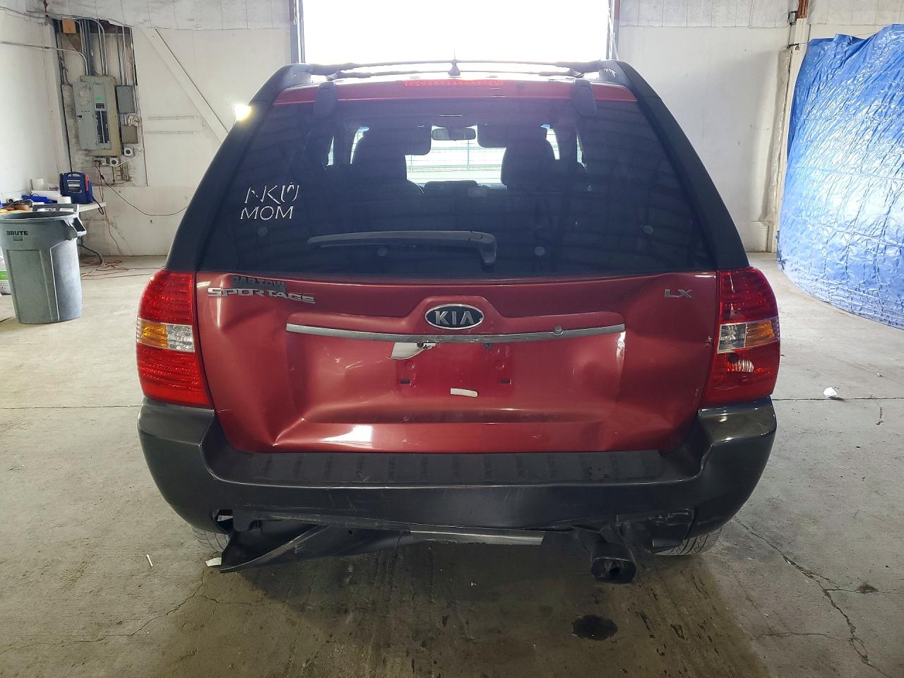 2007 Kia Sportage Lx Maroon vin: KNDJF724777380578