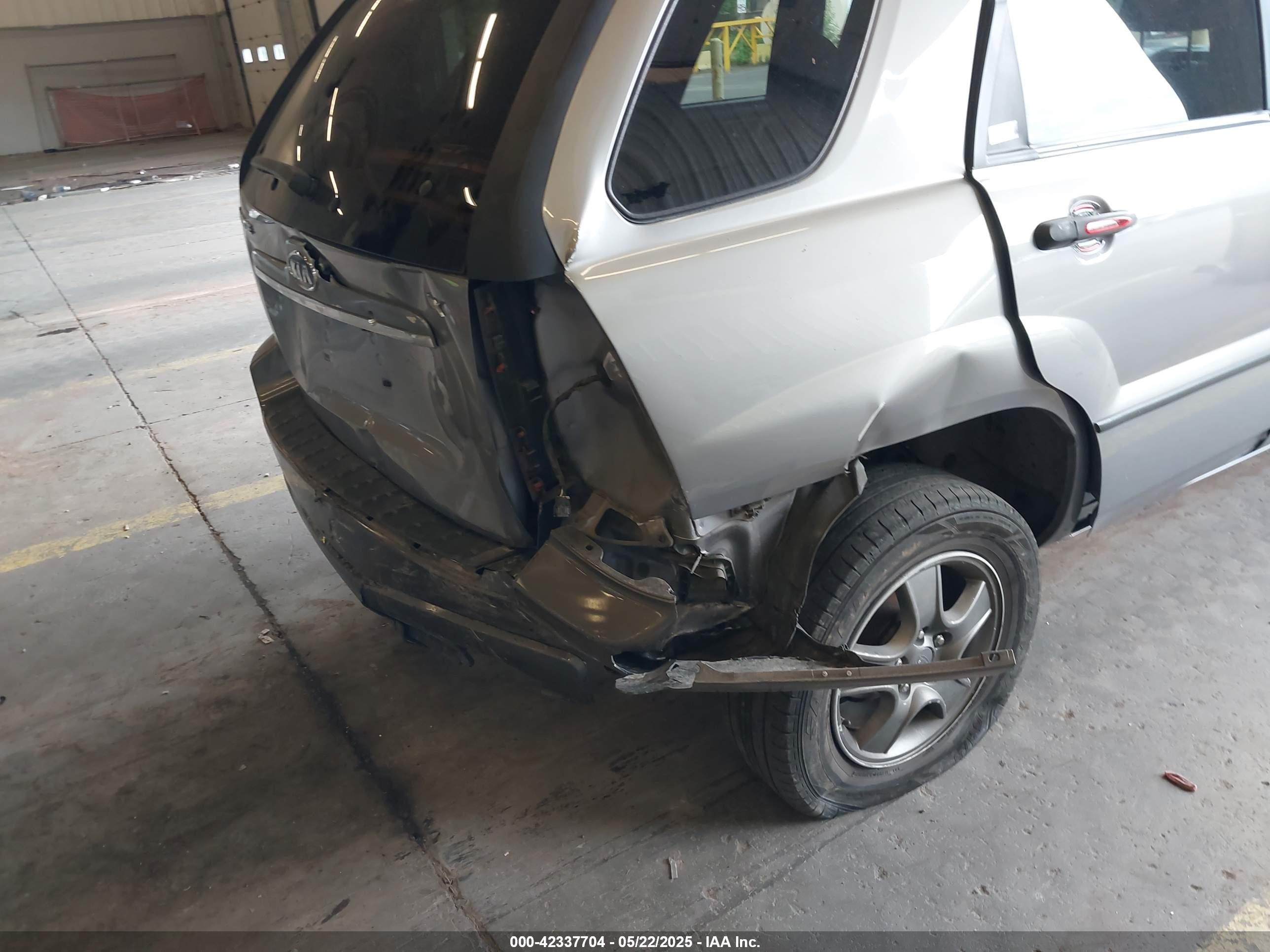 2008 Kia Sportage Lx Pewter vin: KNDJF724787522851