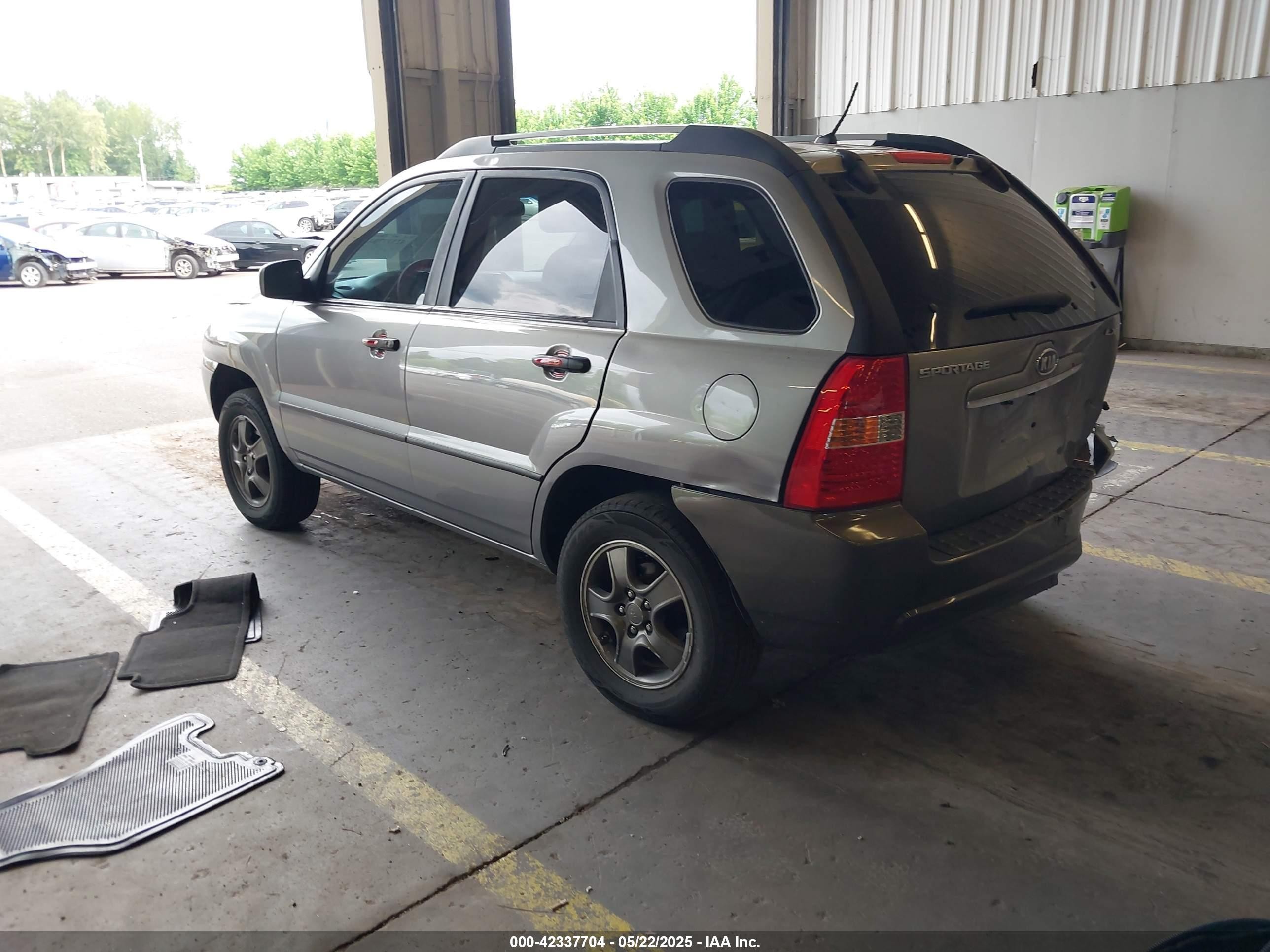 2008 Kia Sportage Lx Pewter vin: KNDJF724787522851