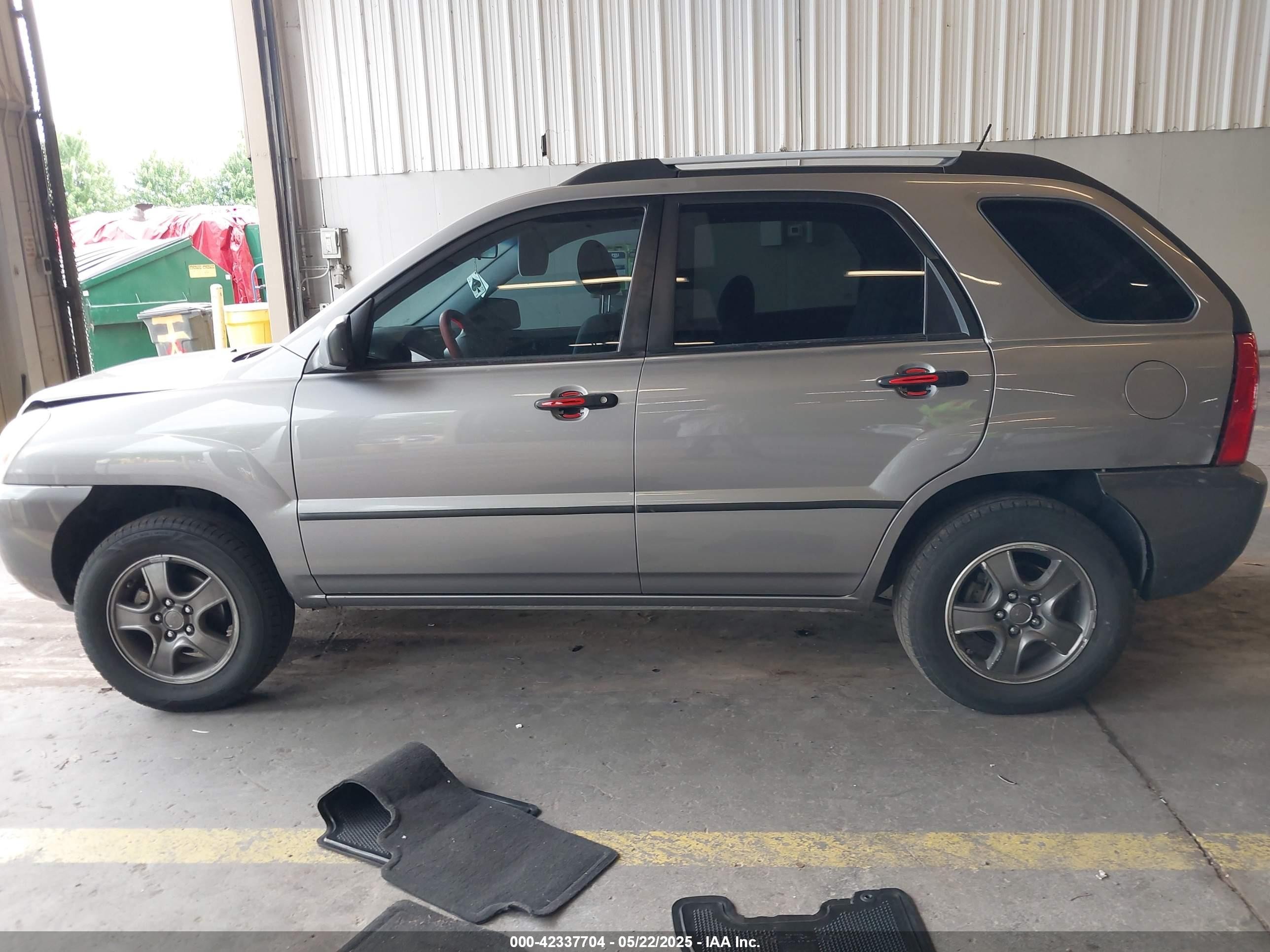 2008 Kia Sportage Lx Pewter vin: KNDJF724787522851