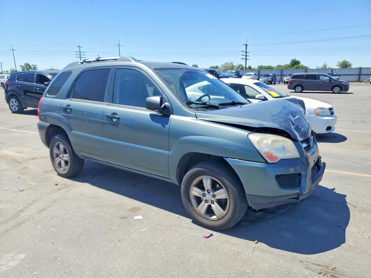 2009 Kia Sportage Lx Teal vin: KNDJF724797592447