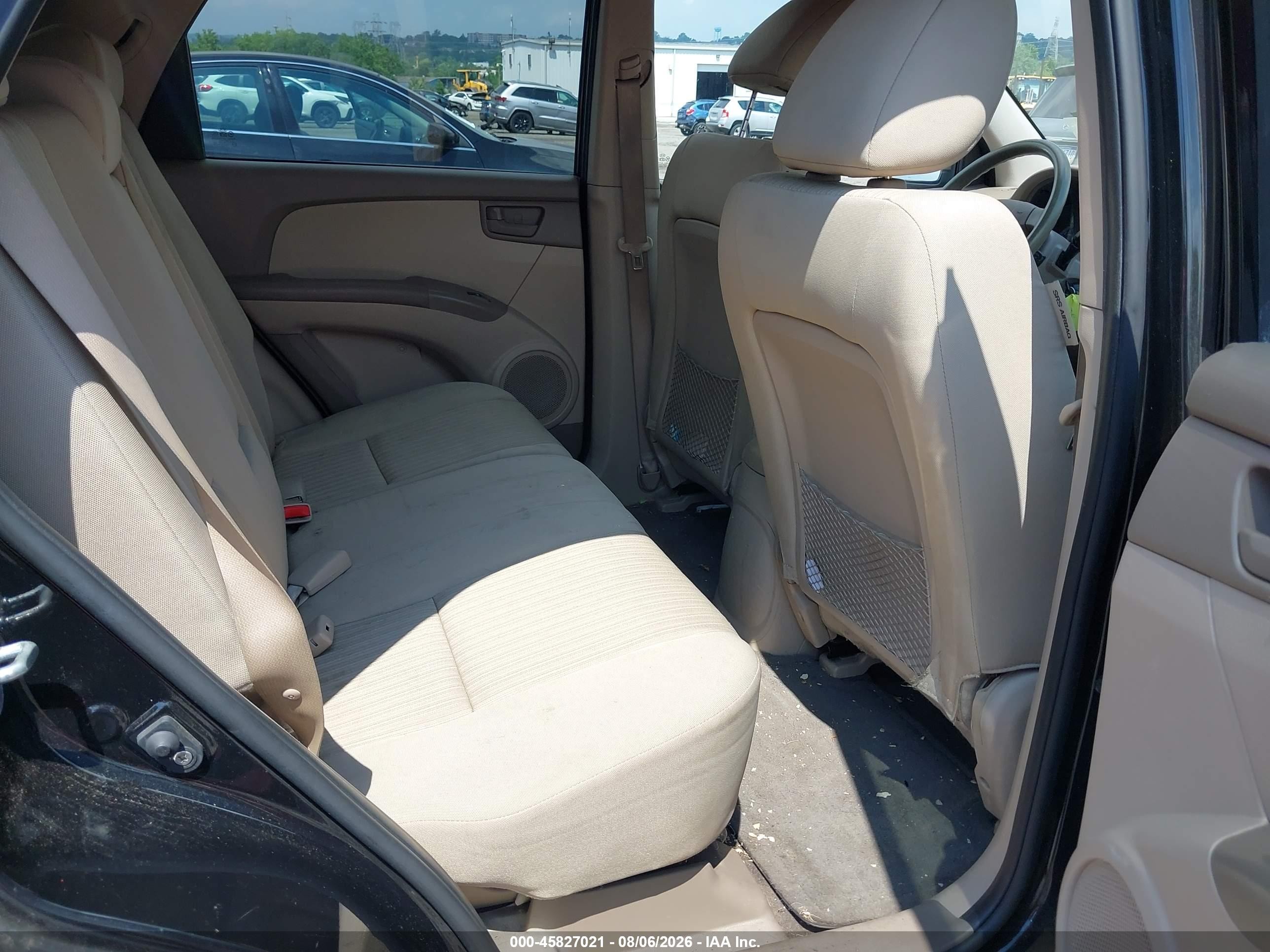 2009 Kia Sportage Lx Black vin: KNDJF724797629884