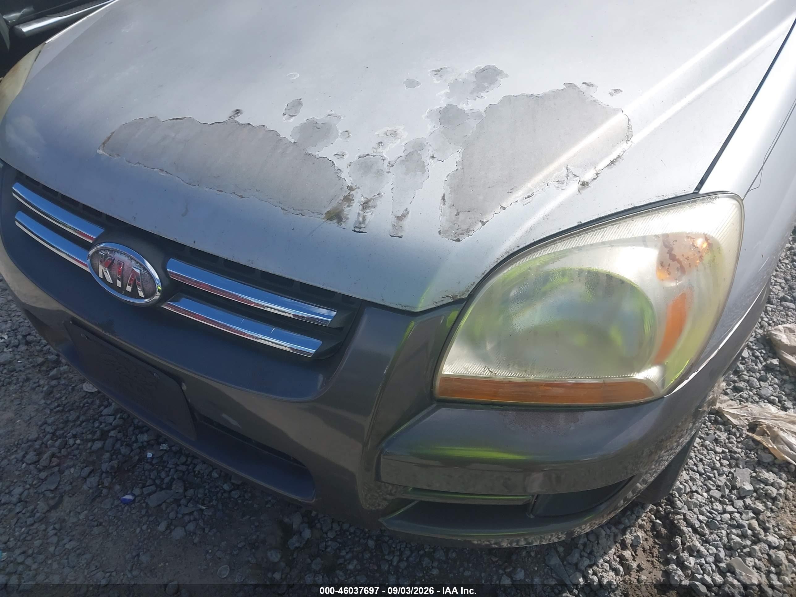 2007 Kia Sportage Lx Серебряный vin: KNDJF724877413815