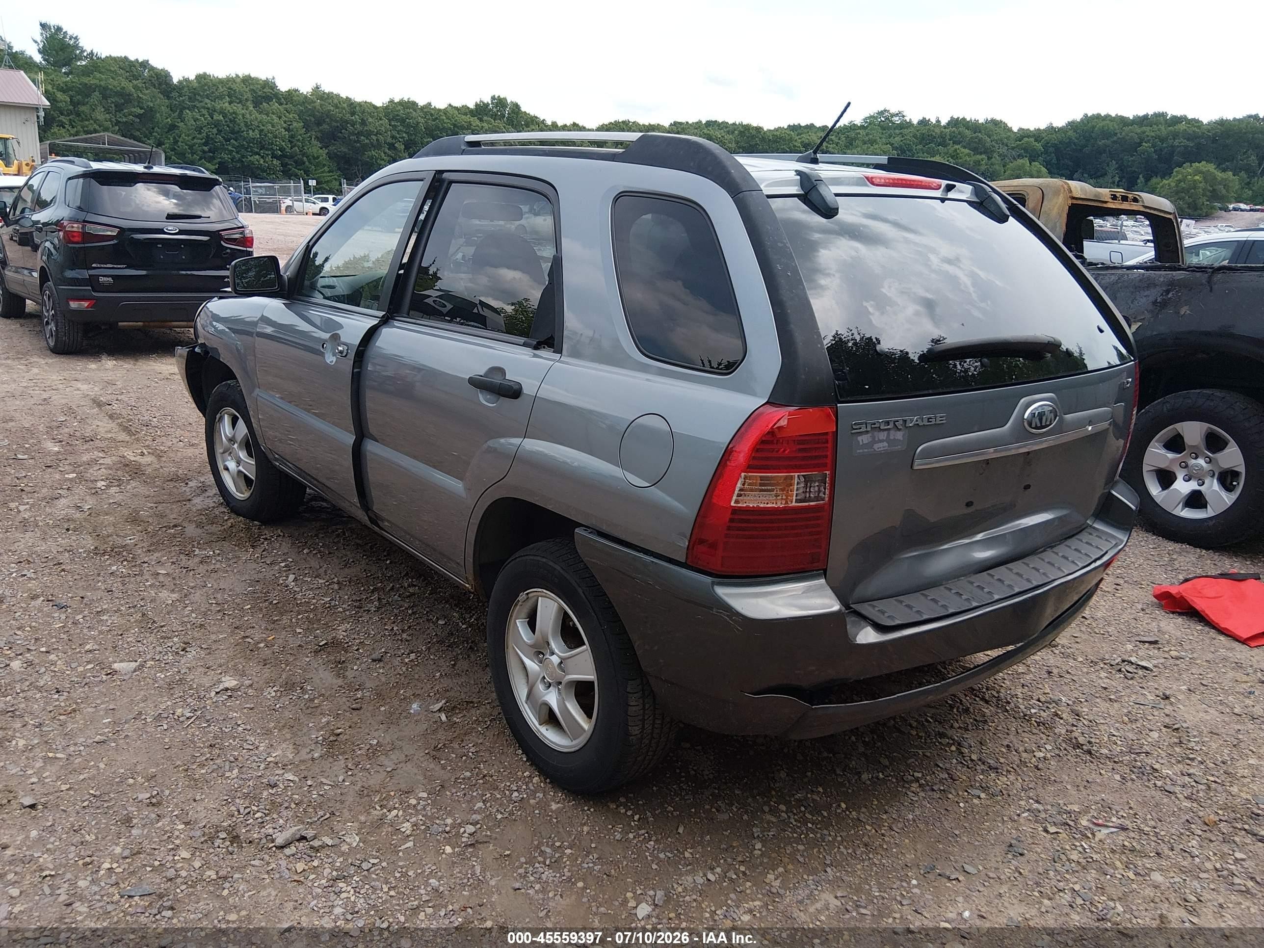 2008 Kia Sportage Lx Silver vin: KNDJF724887483445