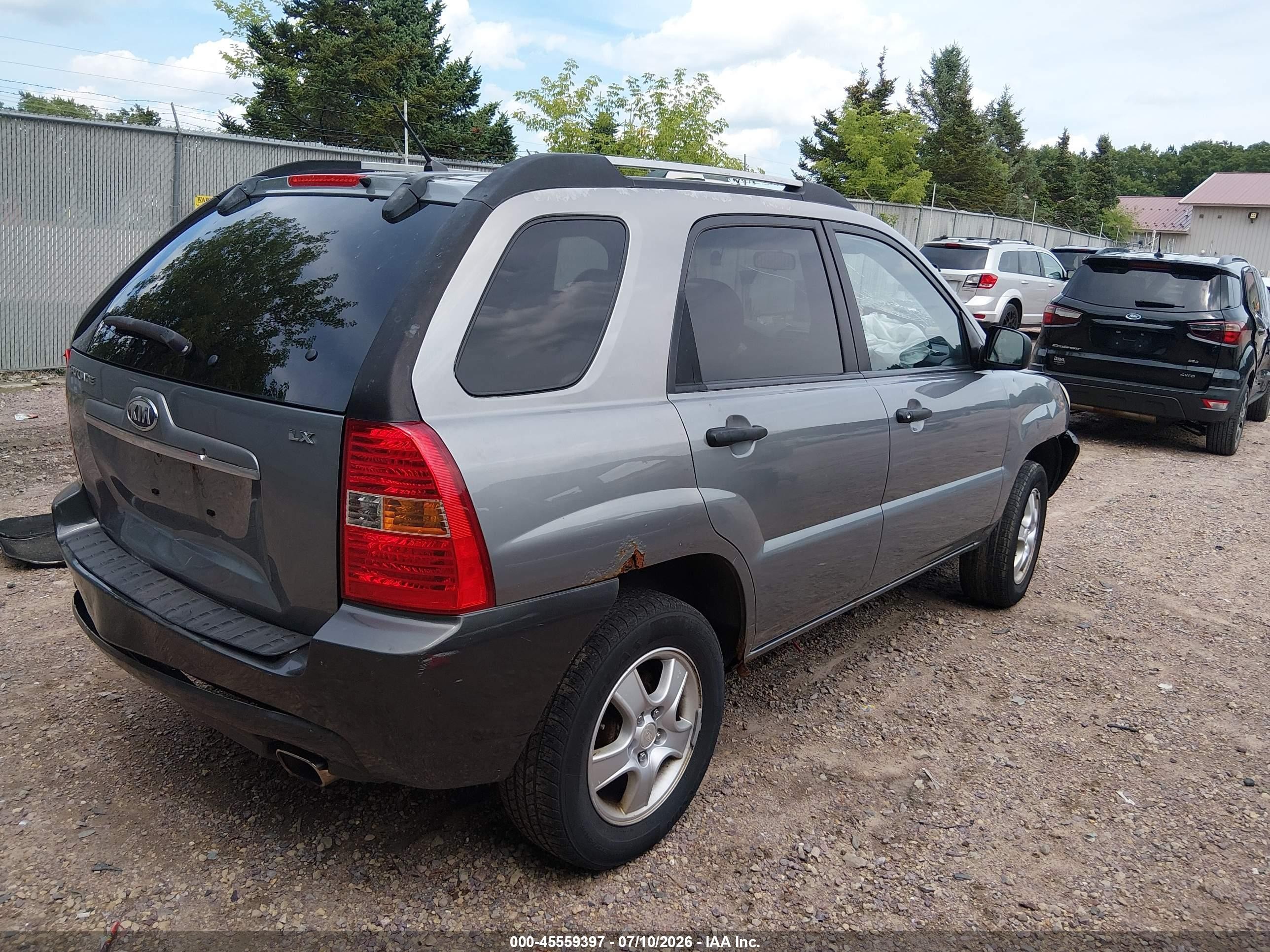 2008 Kia Sportage Lx Silver vin: KNDJF724887483445
