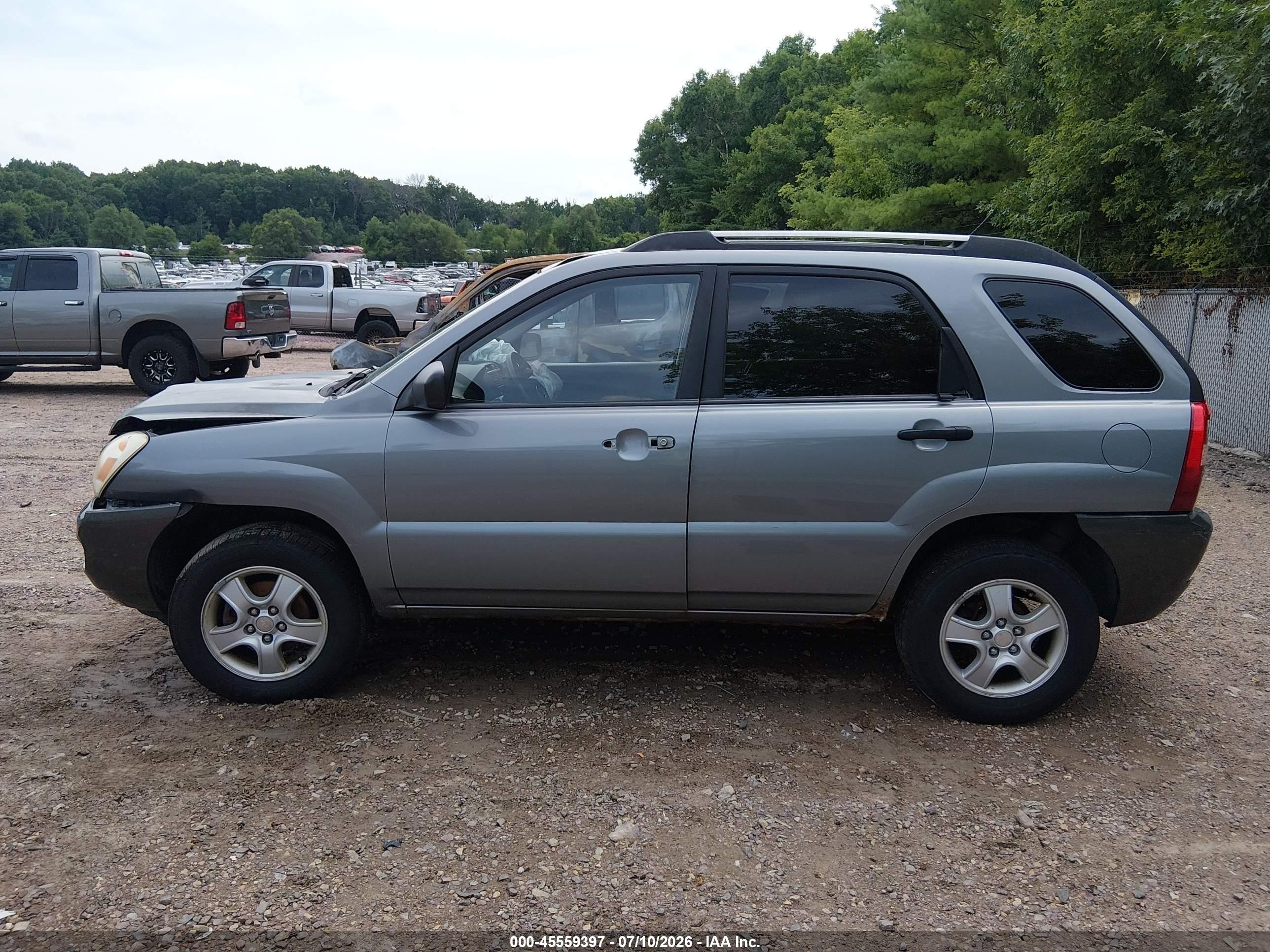 2008 Kia Sportage Lx Silver vin: KNDJF724887483445