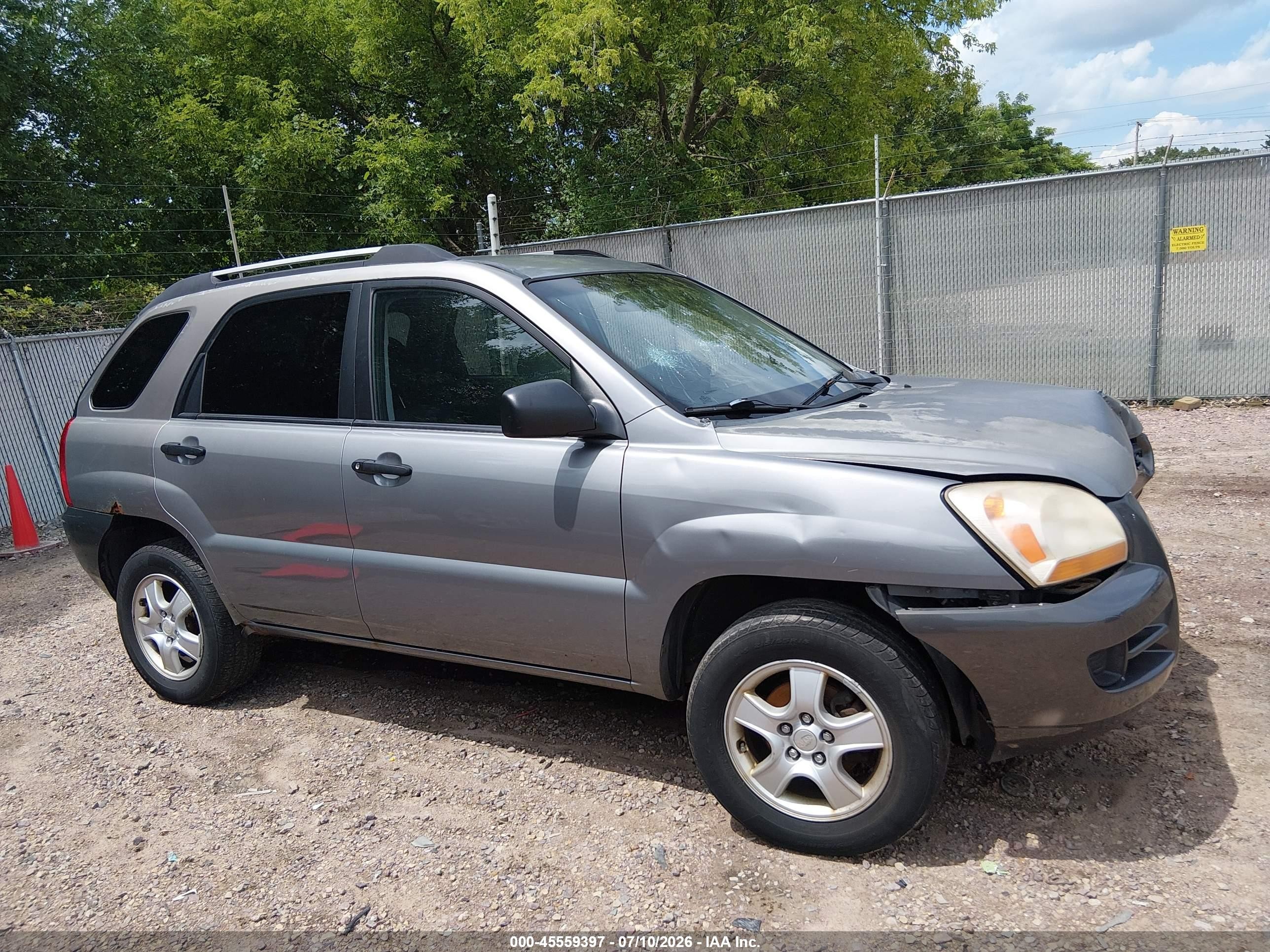 2008 Kia Sportage Lx Silver vin: KNDJF724887483445