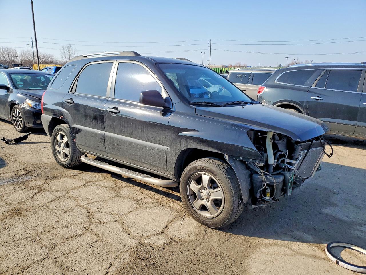 2006 Kia New Sportage Black vin: KNDJF724967271389