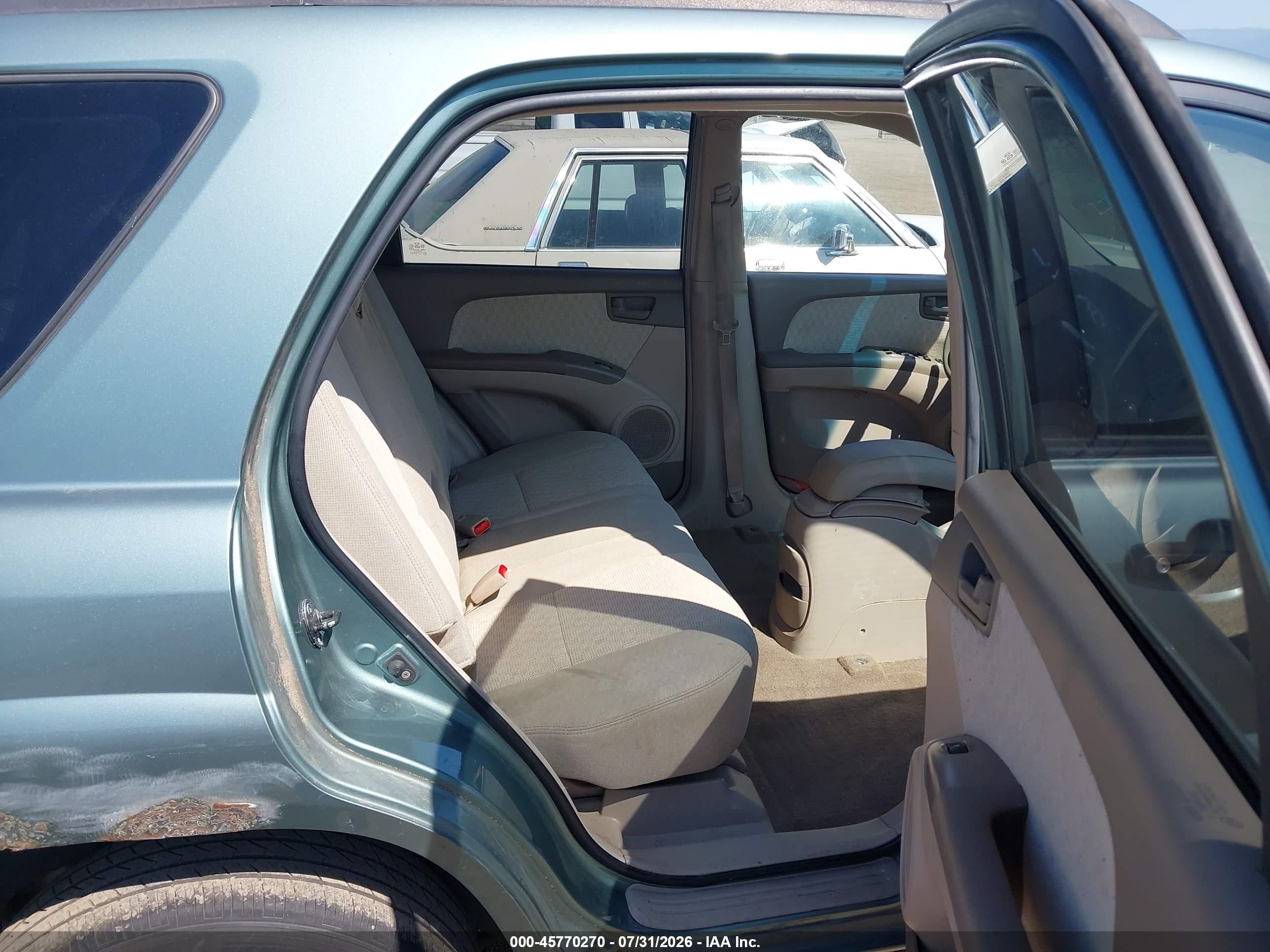 2007 Kia Sportage Lx Green vin: KNDJF724977385040