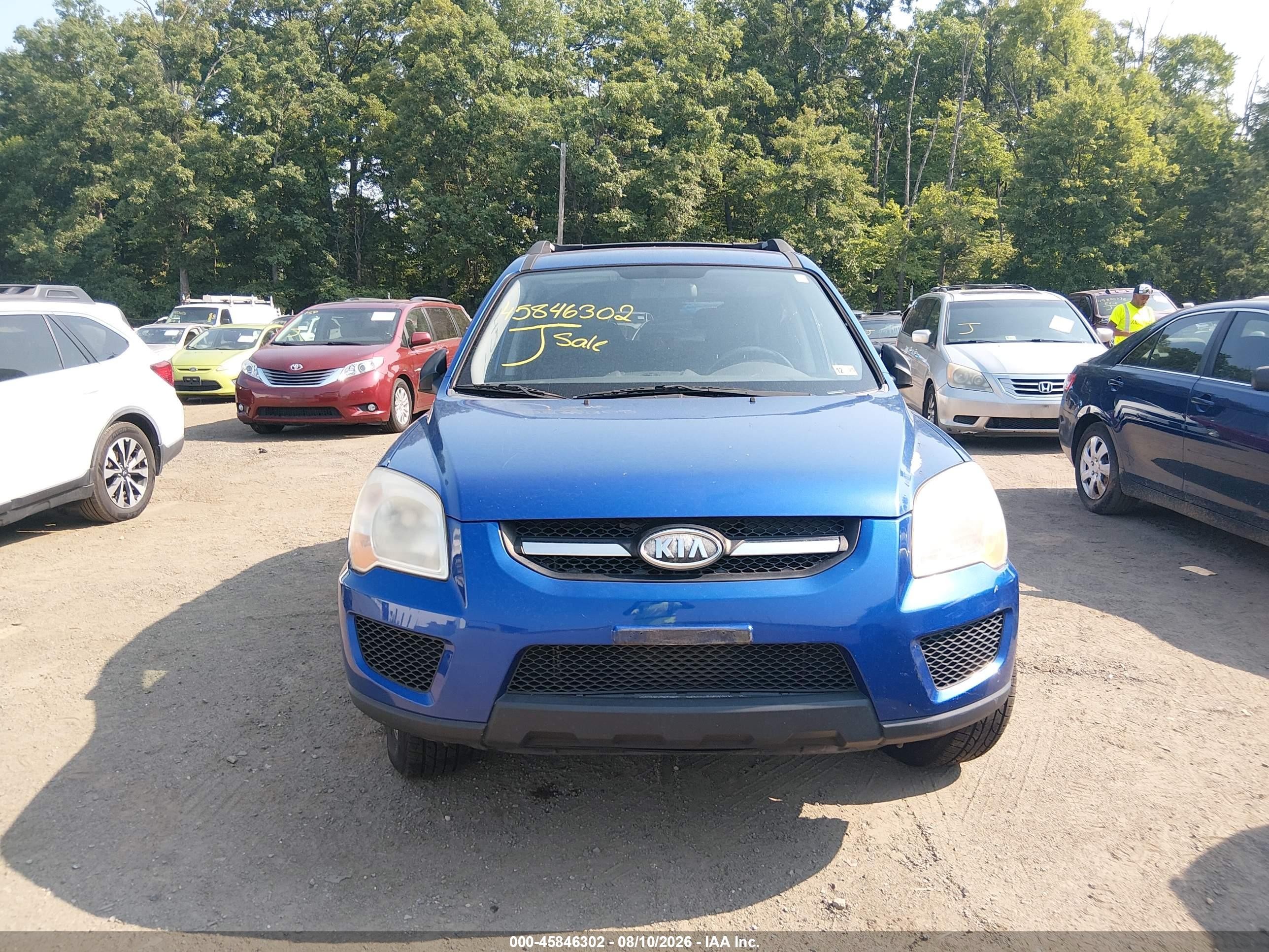 2009 Kia Sportage Lx Blue vin: KNDJF724997559711
