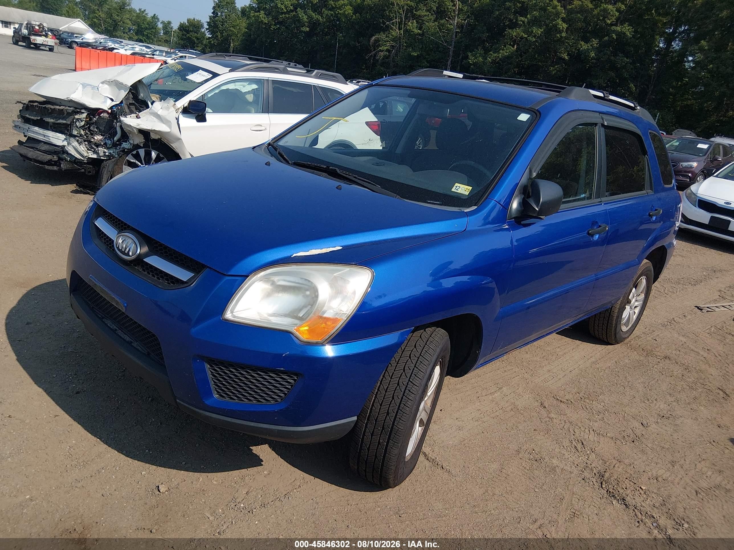 2009 Kia Sportage Lx Blue vin: KNDJF724997559711