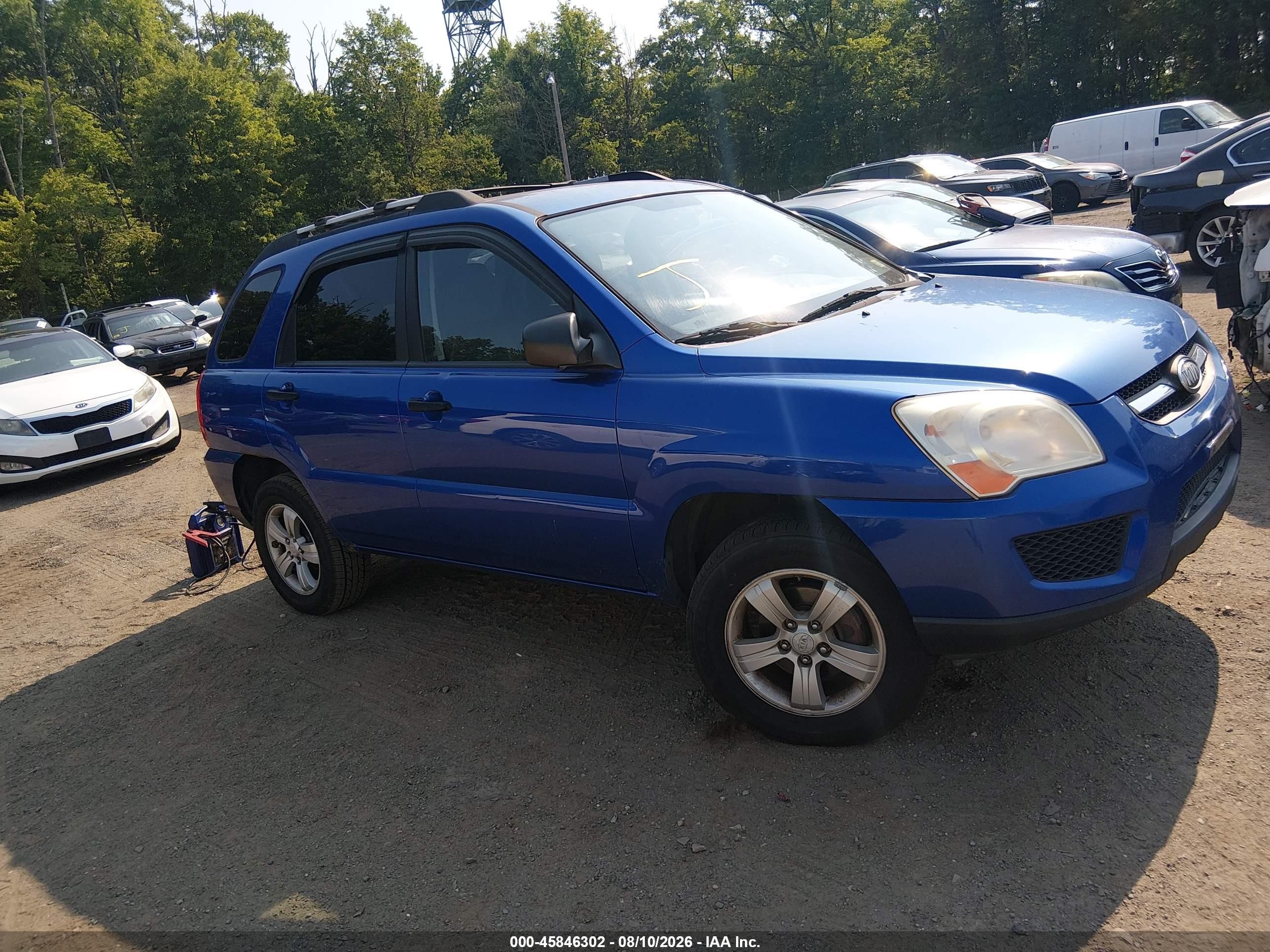 2009 Kia Sportage Lx Blue vin: KNDJF724997559711