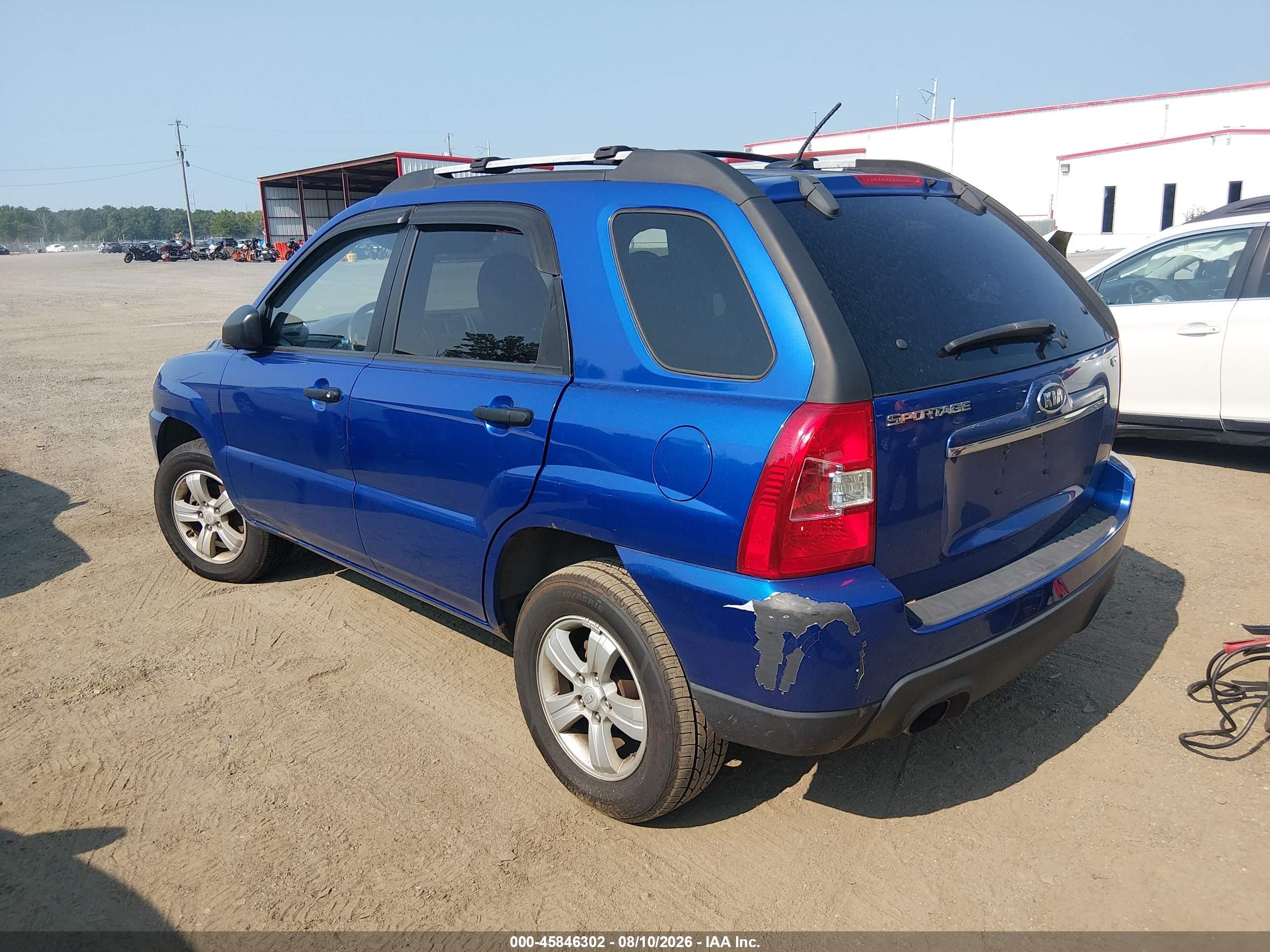 2009 Kia Sportage Lx Blue vin: KNDJF724997559711