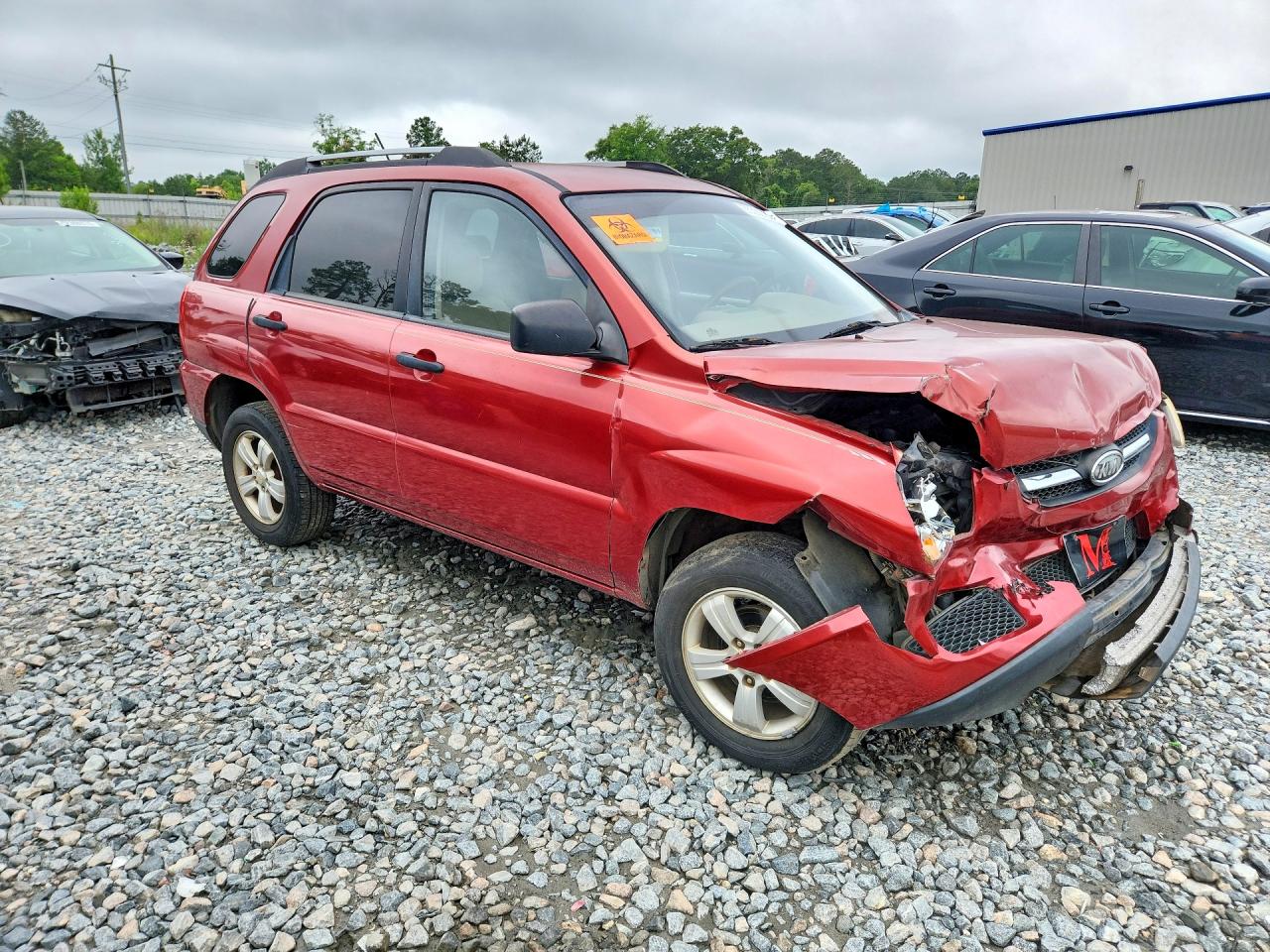 2009 Kia Sportage Lx Red vin: KNDJF724997573091