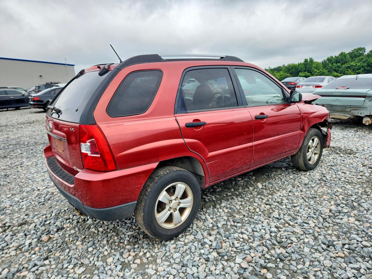 2009 Kia Sportage Lx Red vin: KNDJF724997573091