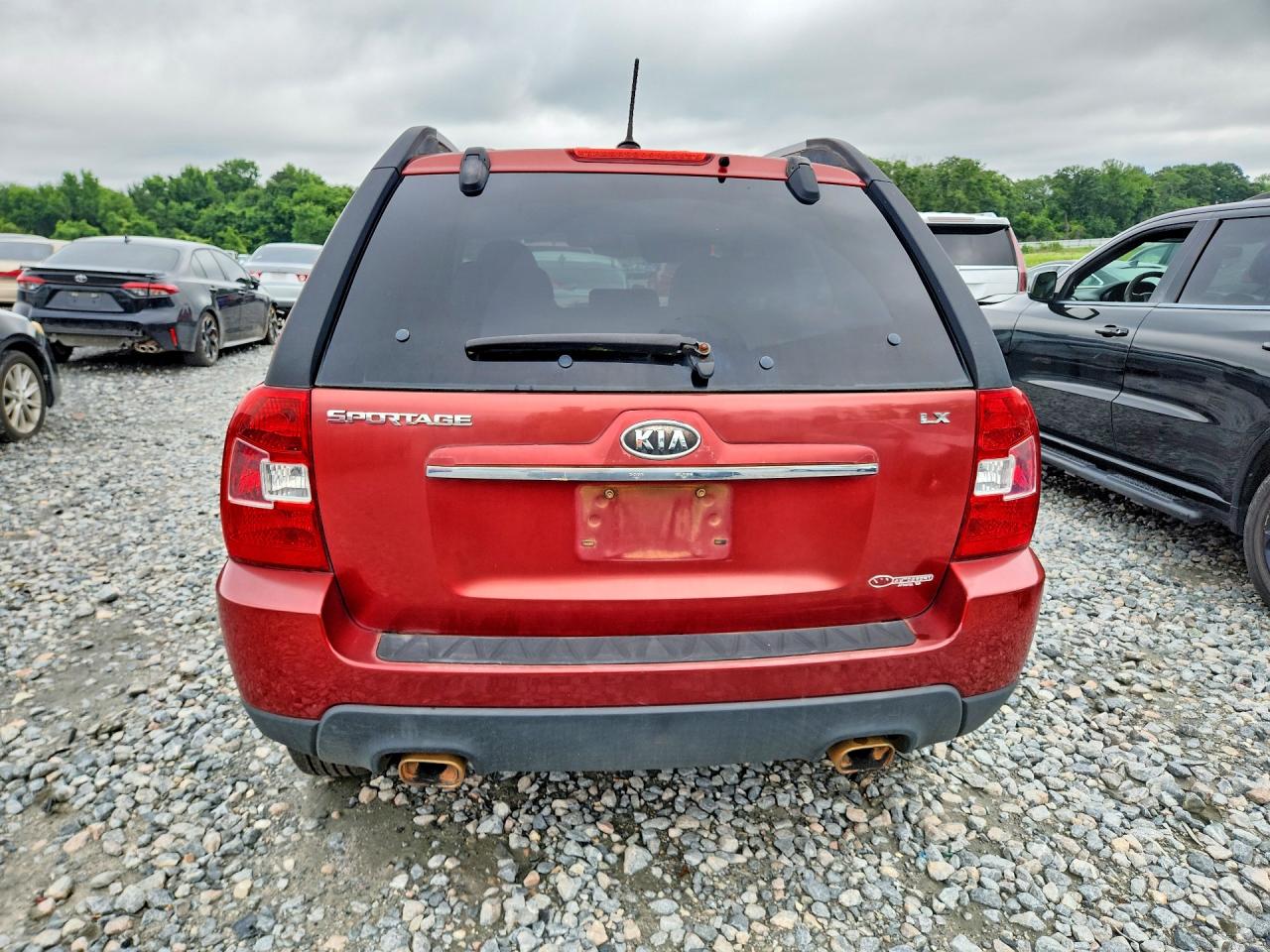 2009 Kia Sportage Lx Red vin: KNDJF724997573091