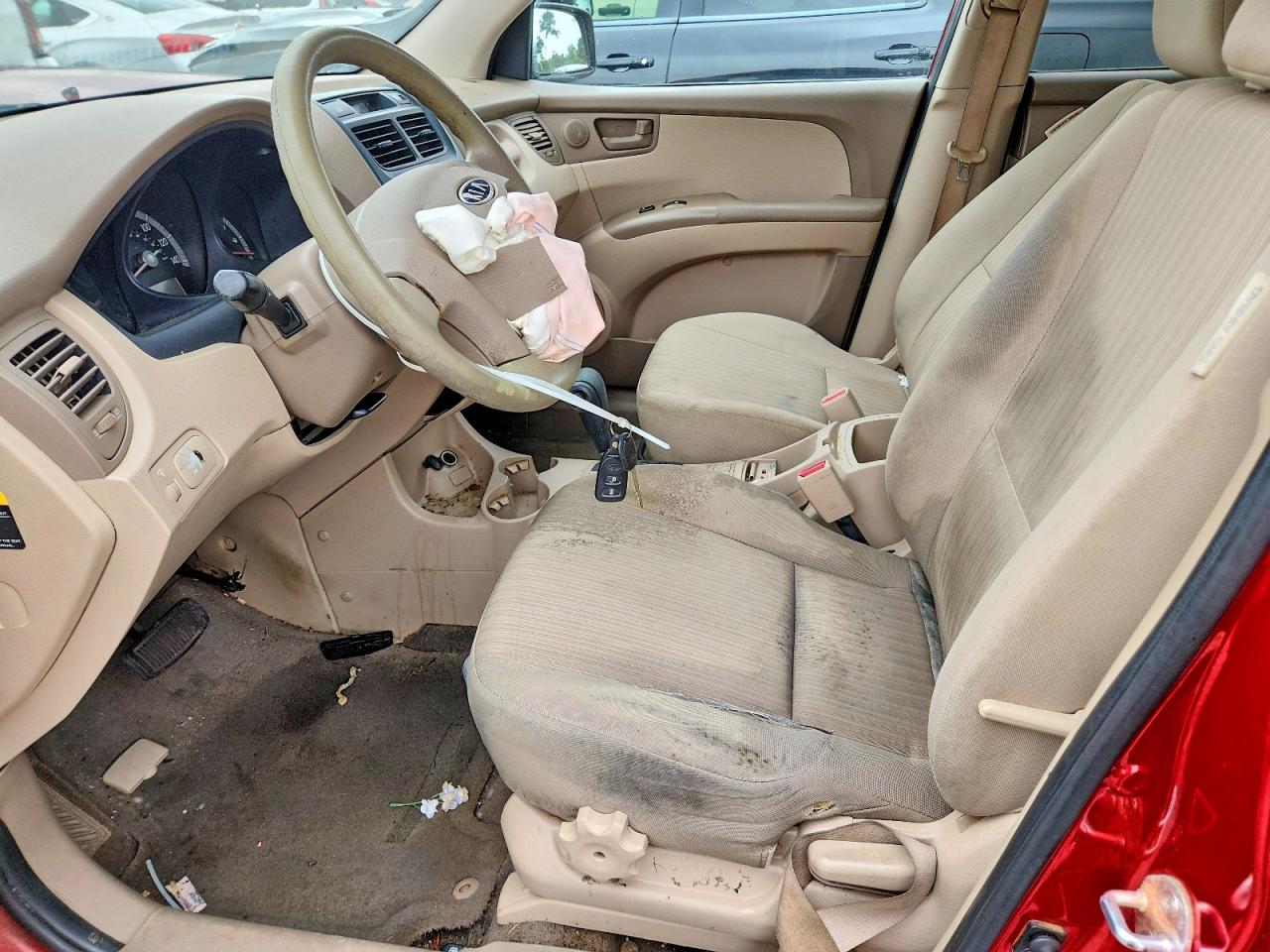 2009 Kia Sportage Lx Red vin: KNDJF724997573091