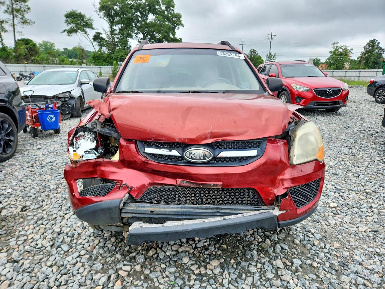 2009 Kia Sportage Lx Red vin: KNDJF724997573091