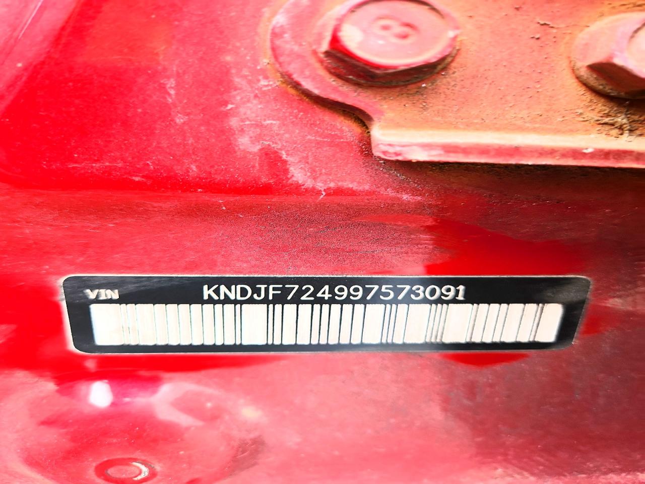 2009 Kia Sportage Lx Red vin: KNDJF724997573091