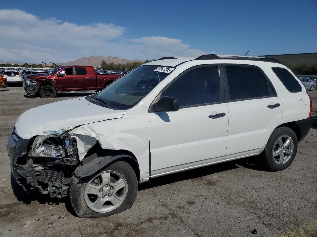 2006 Kia New Sportage White vin: KNDJF724X67161841