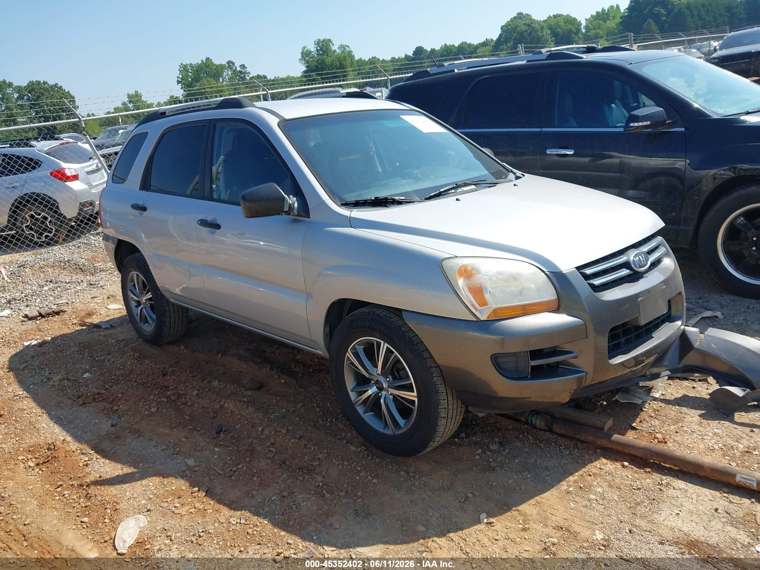 2006 Kia Sportage Lx Silver vin: KNDJF724X67292607
