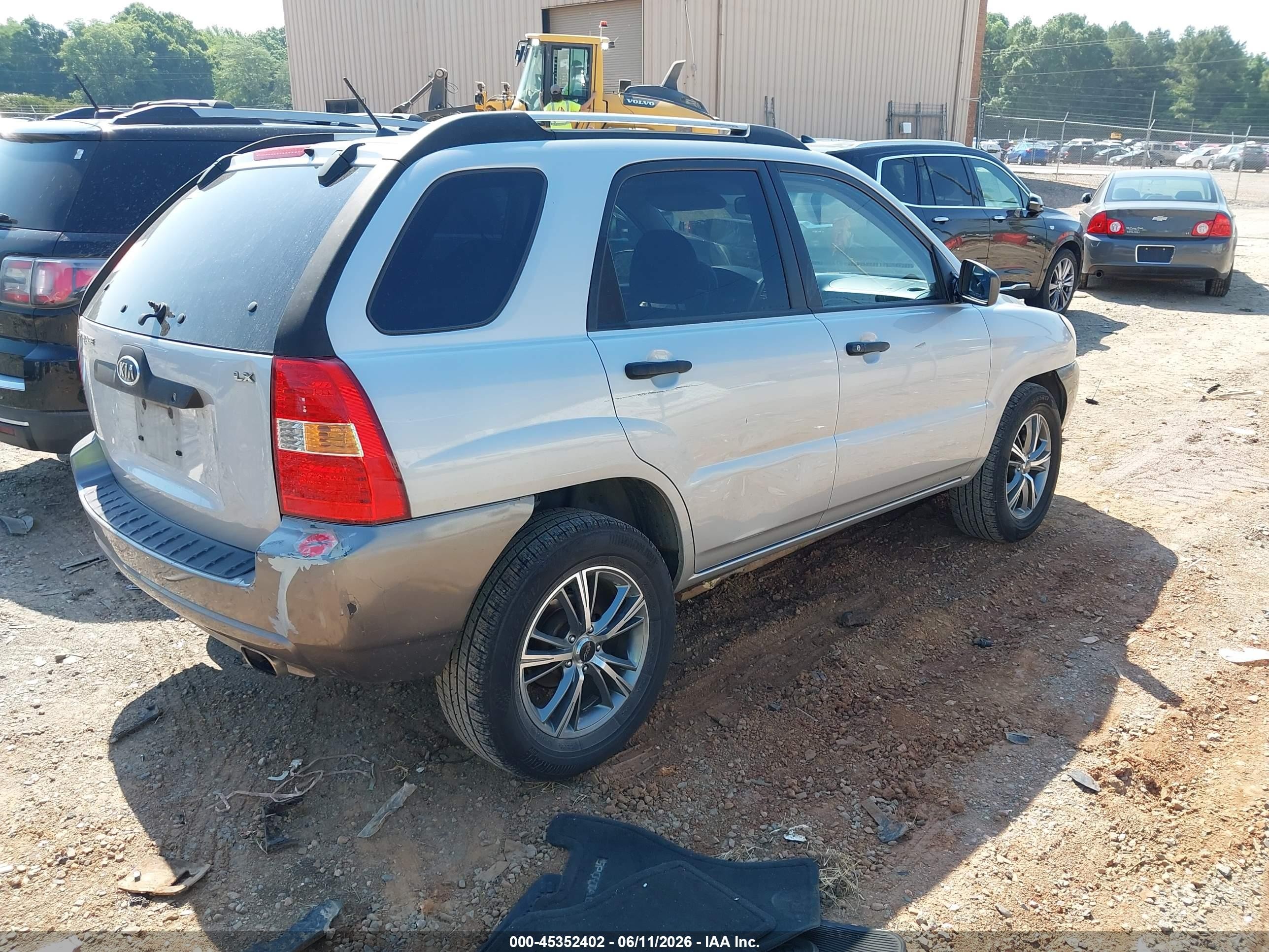 2006 Kia Sportage Lx Silver vin: KNDJF724X67292607