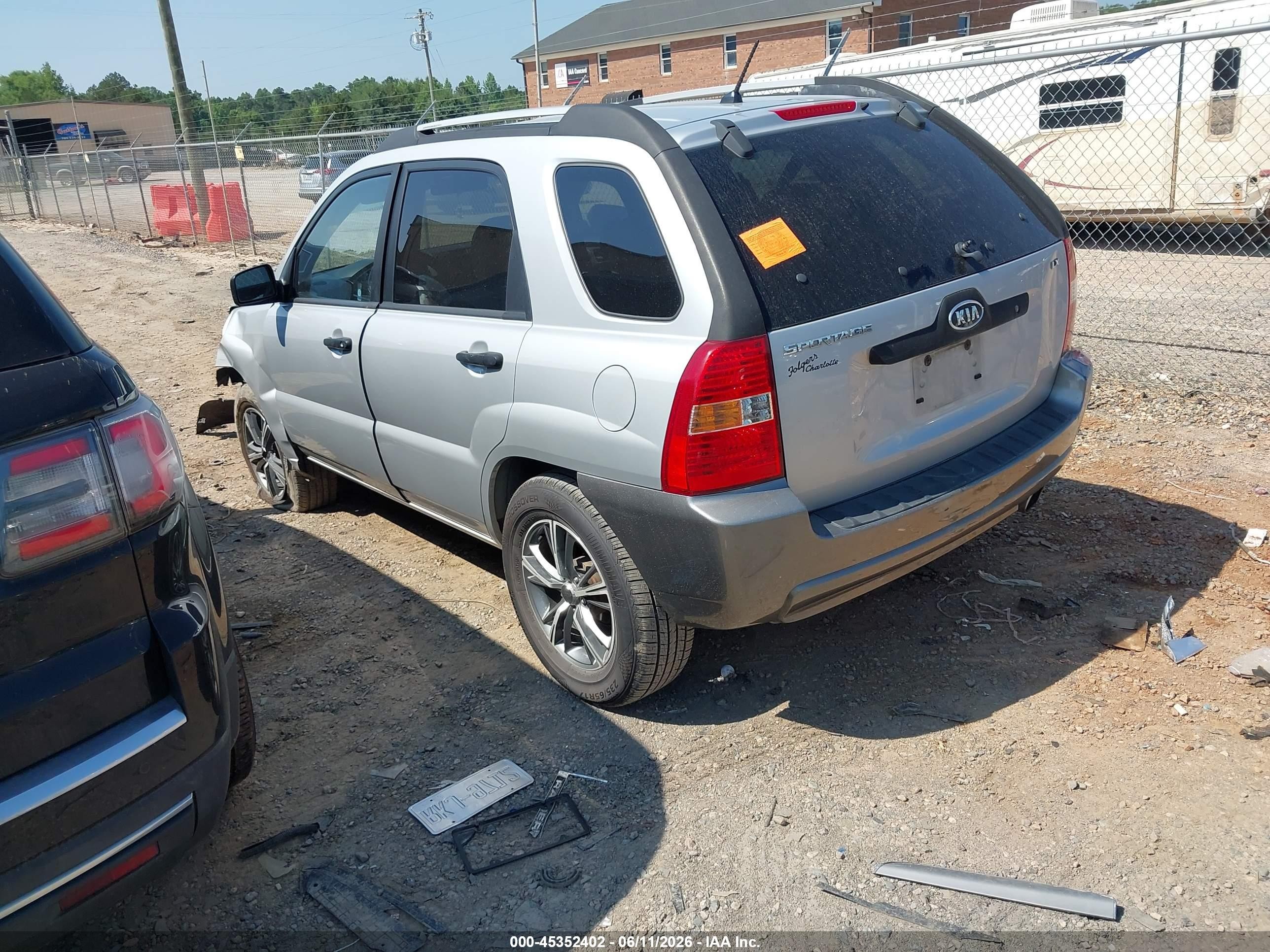 2006 Kia Sportage Lx Silver vin: KNDJF724X67292607