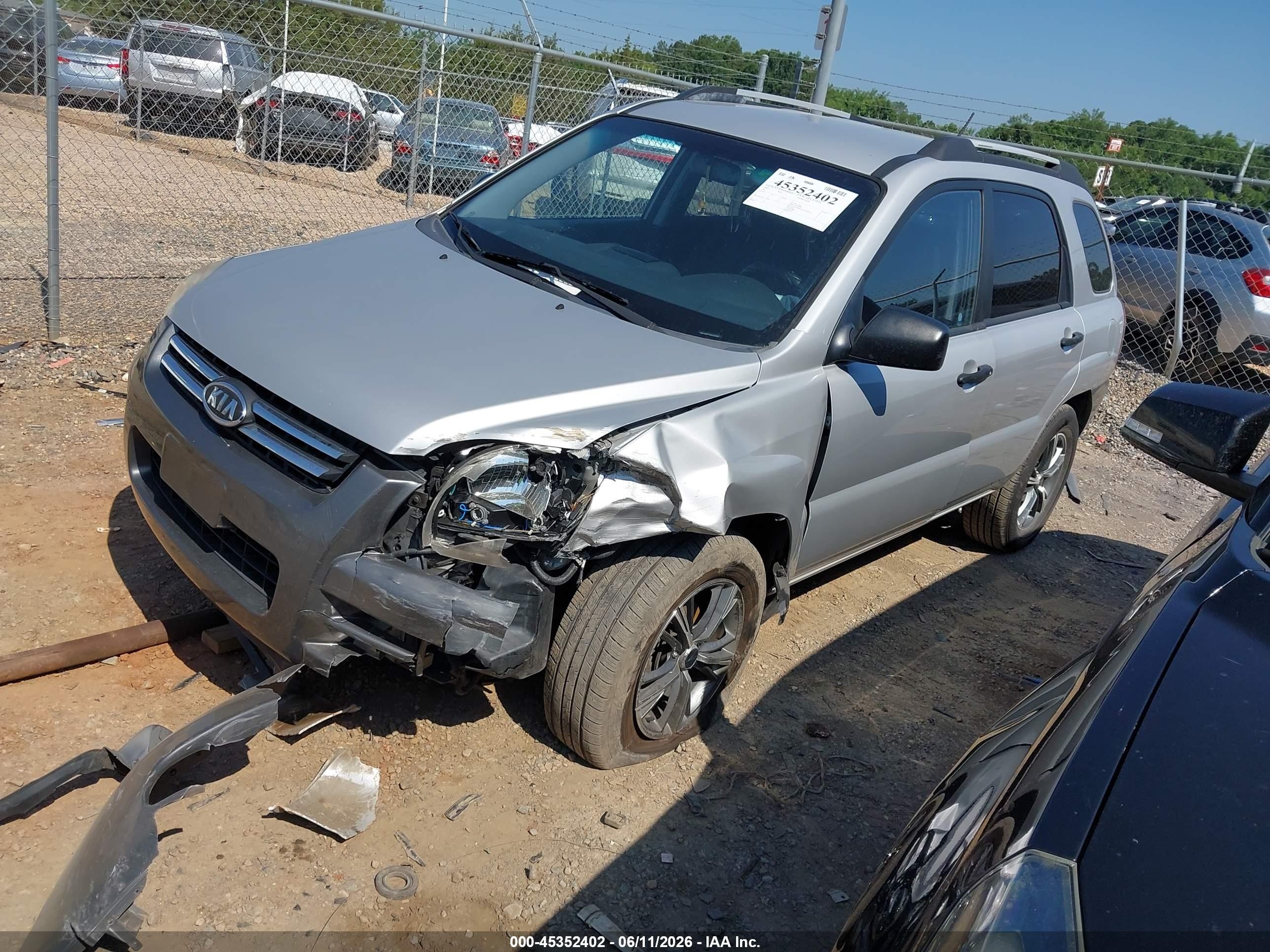 2006 Kia Sportage Lx Silver vin: KNDJF724X67292607
