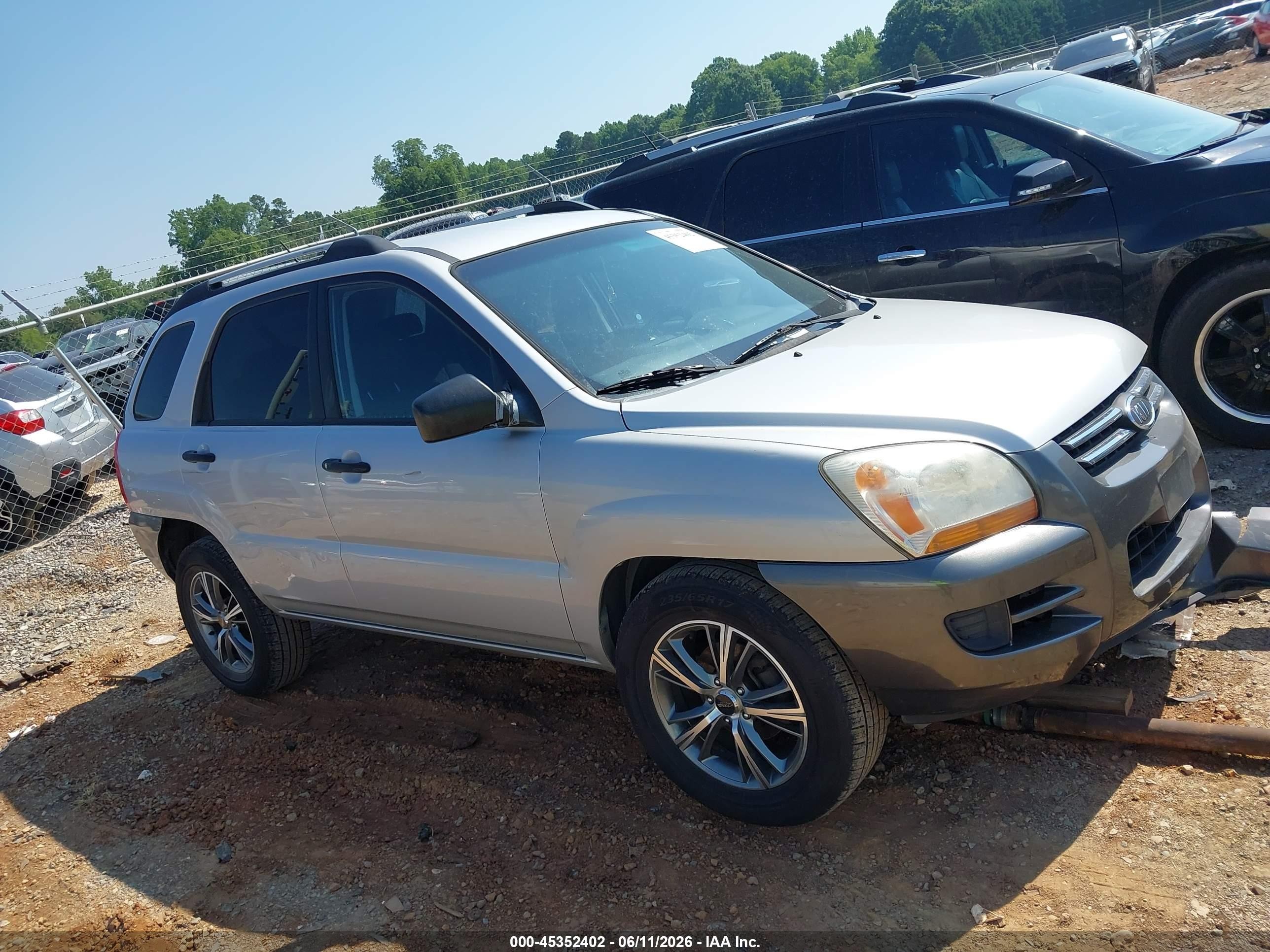 2006 Kia Sportage Lx Silver vin: KNDJF724X67292607