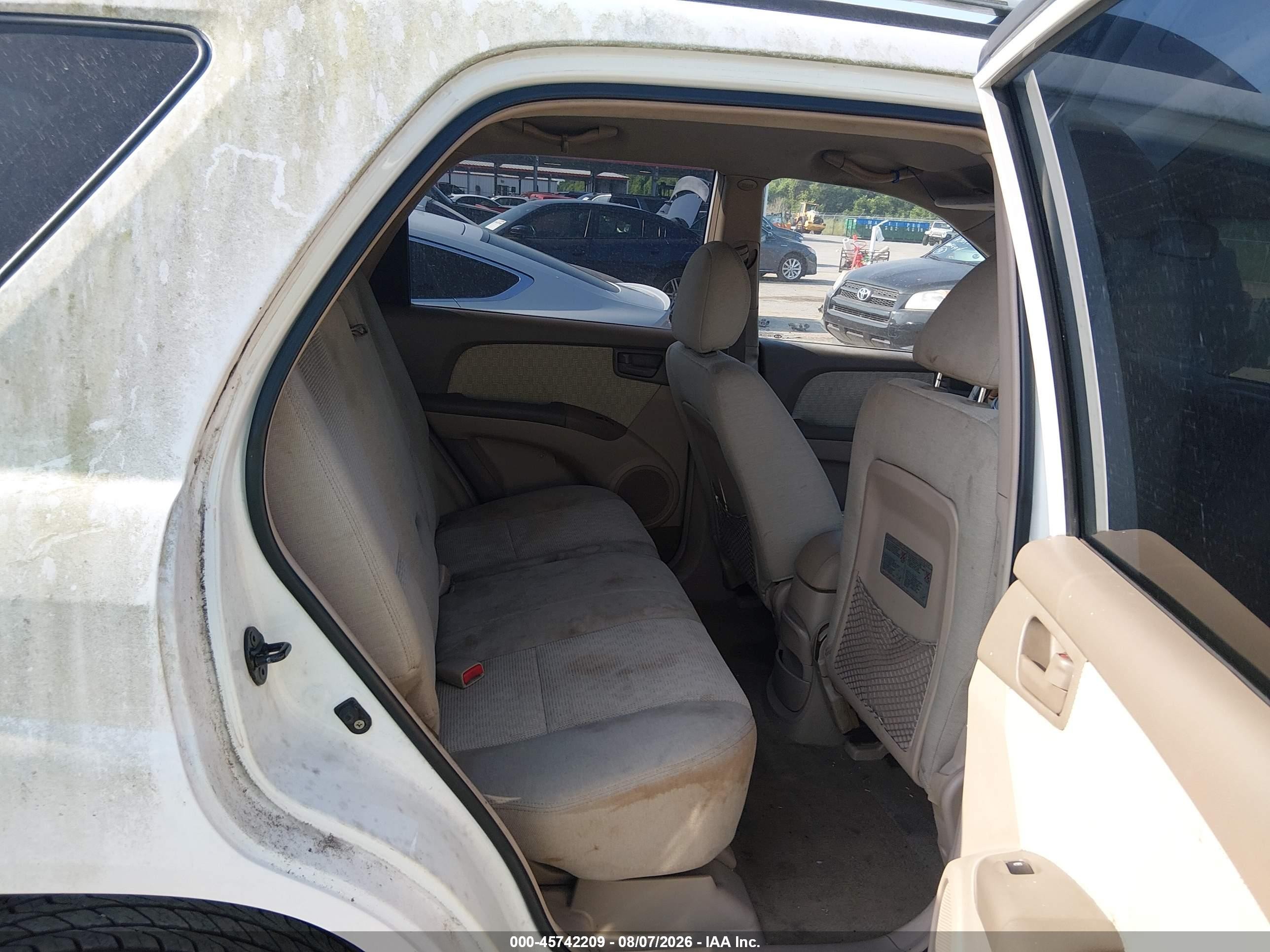 2007 Kia Sportage Lx White vin: KNDJF724X77333013