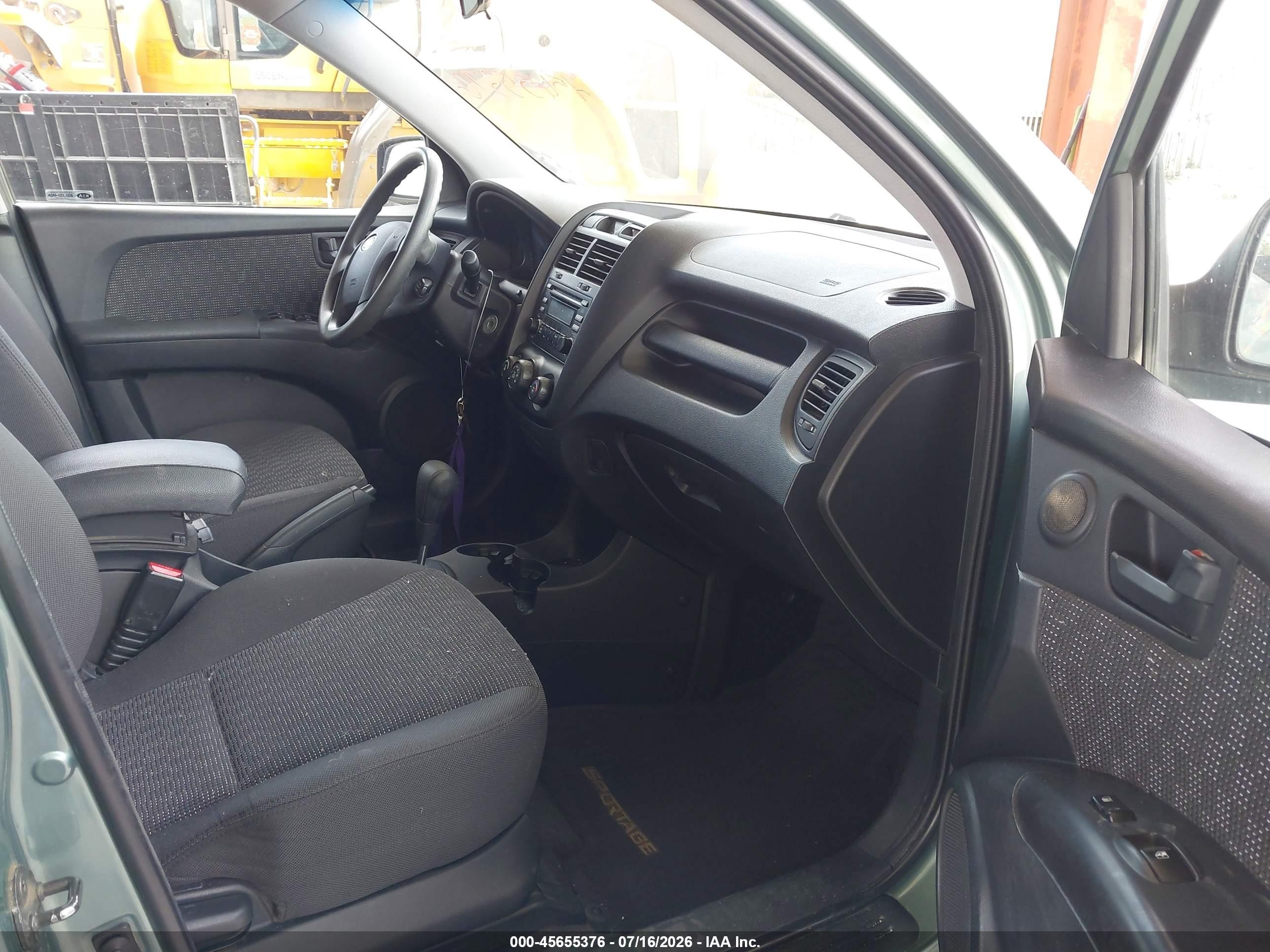 2007 Kia Sportage Lx Green vin: KNDJF724X77381286
