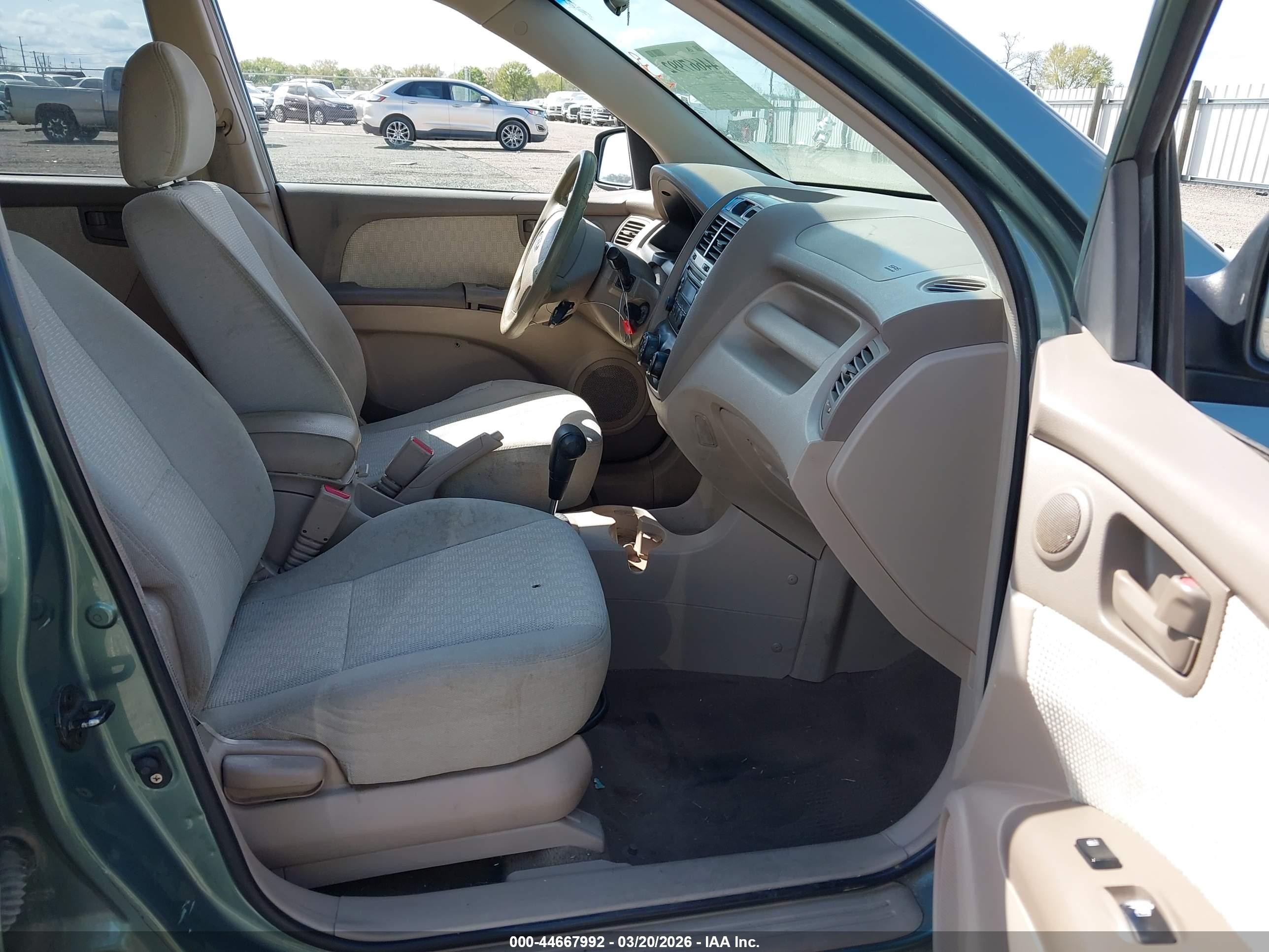 2007 Kia Sportage Lx Green vin: KNDJF724X77427389
